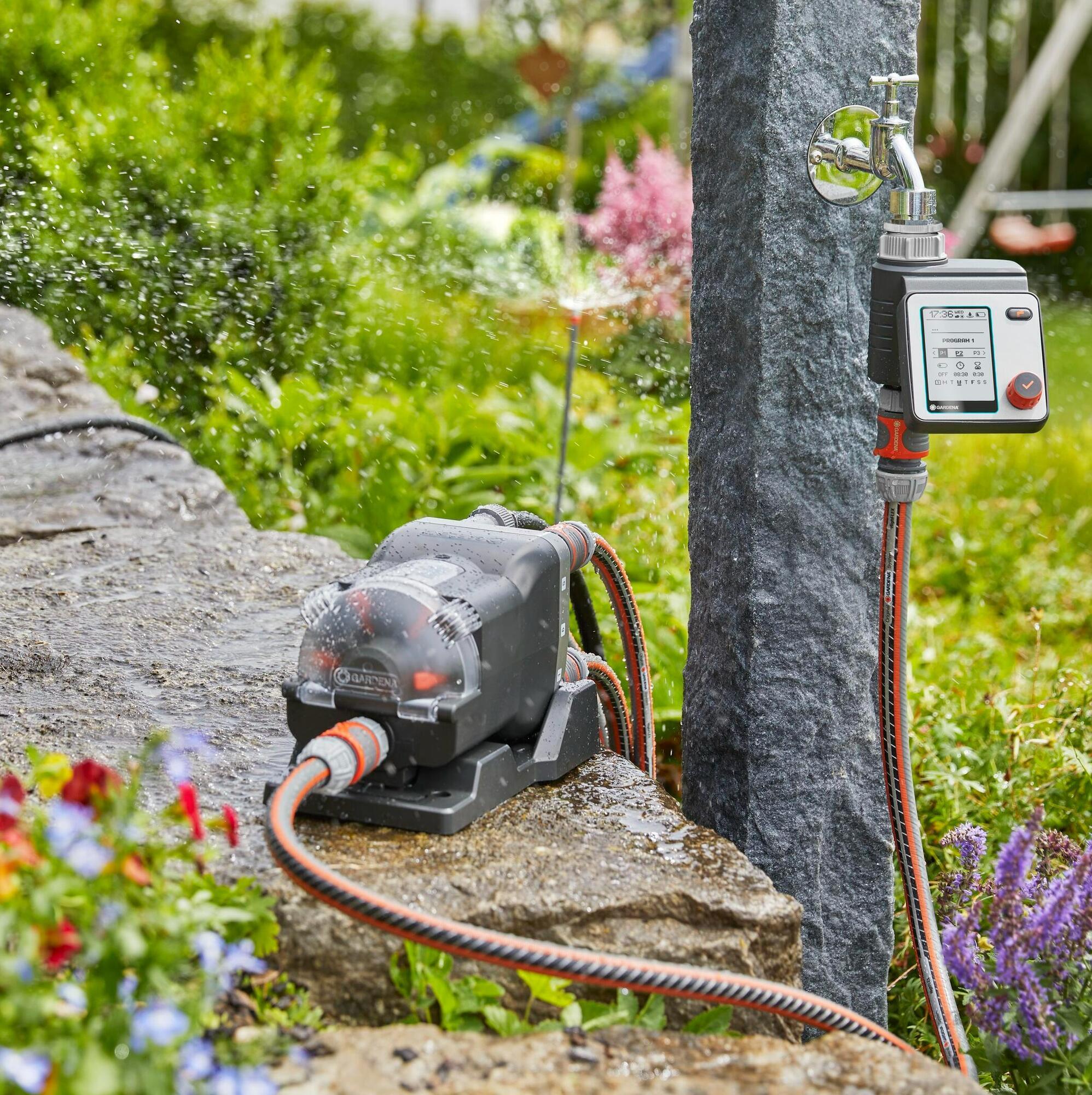 Programmateur d'arrosage Gardena master jusqu'à 6 réseaux d'arrosage - 2