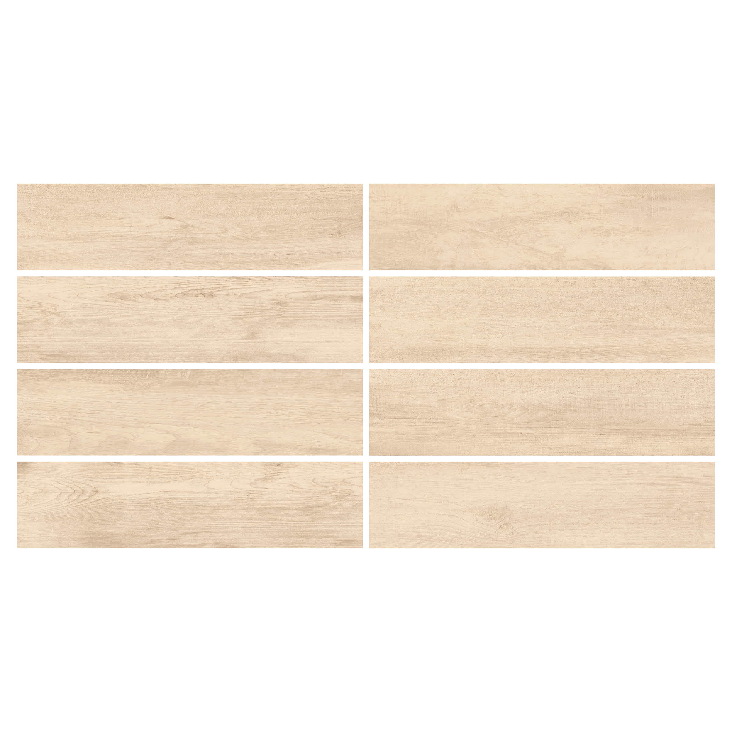 Piastrella da pavimento e rivestimento interno ed esterno in gres porcellanato 15.6 x 60.6 cm non rettificato beige satinato Baita R10 traffico intenso (pei 4/5) Sp. 8 mm 1.29 mq - 2