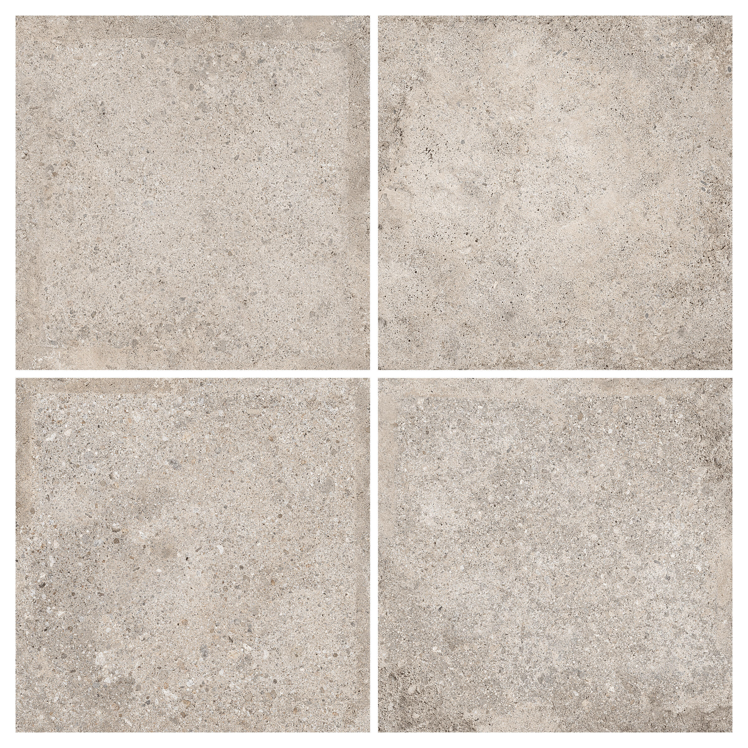 Piastrella da pavimento e rivestimento esterno in gres porcellanato 60 x 60 cm rettificato grigio opaco Gaya R11 traffico molto intenso (pei 5/5) Sp. 20 mm 0.73 mq - 2