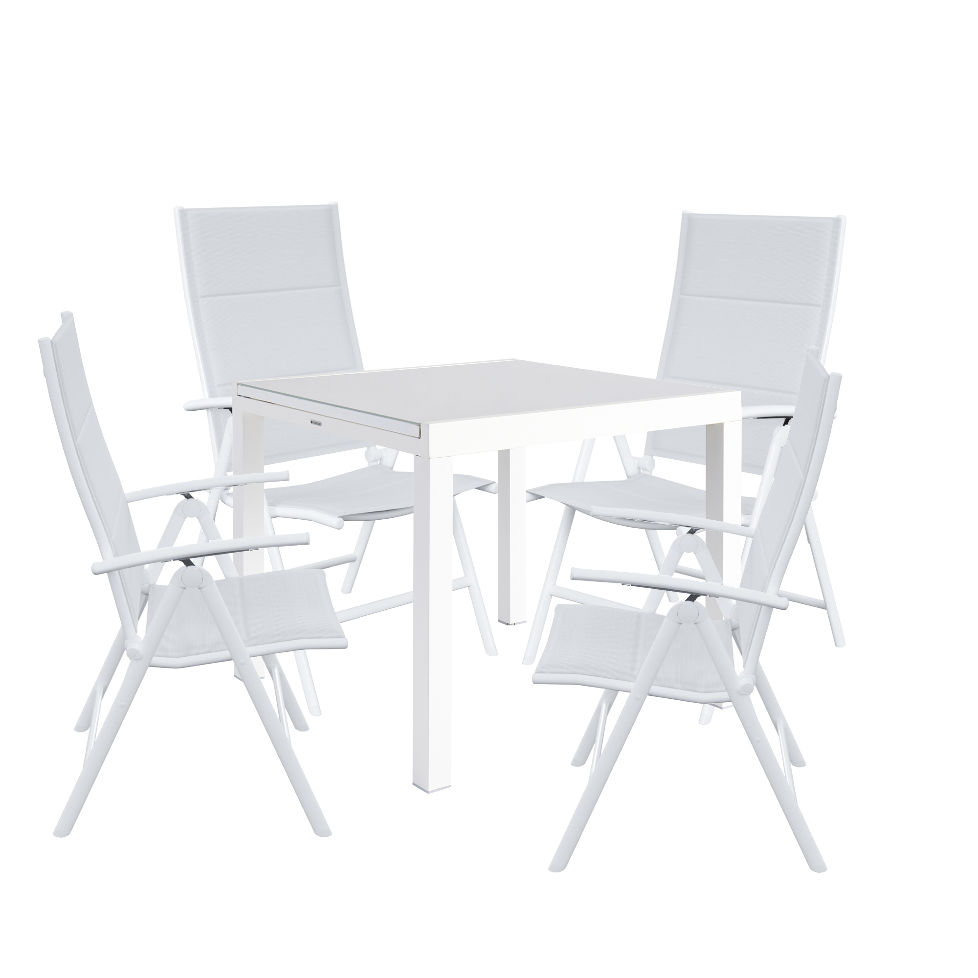Mesa de alumínio NATERIAL LYRA BRANCO 90/160X90CM - 22