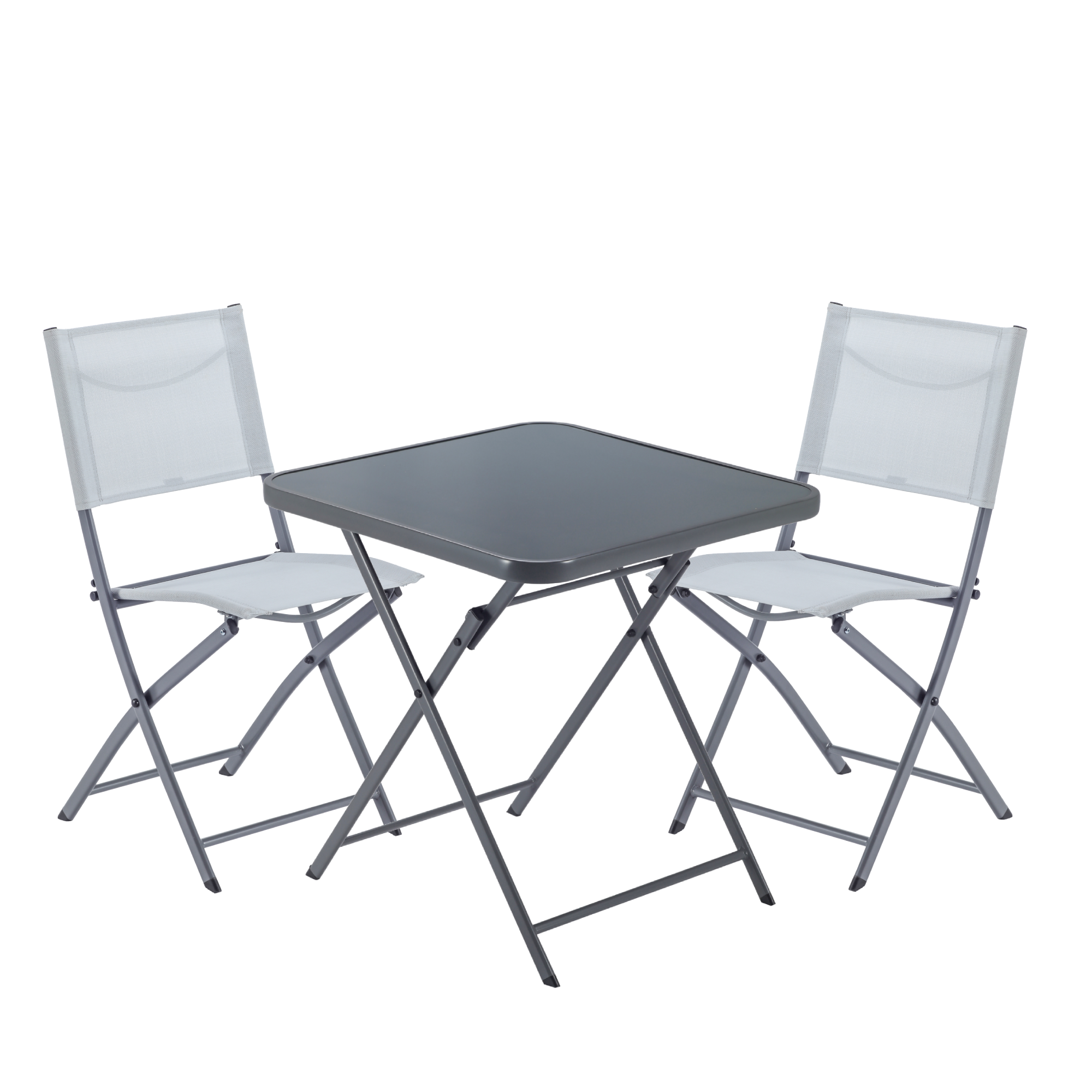 Mesa de metal NATERIAL PLEG EMYS 70X70CM ANTRACITE - 9