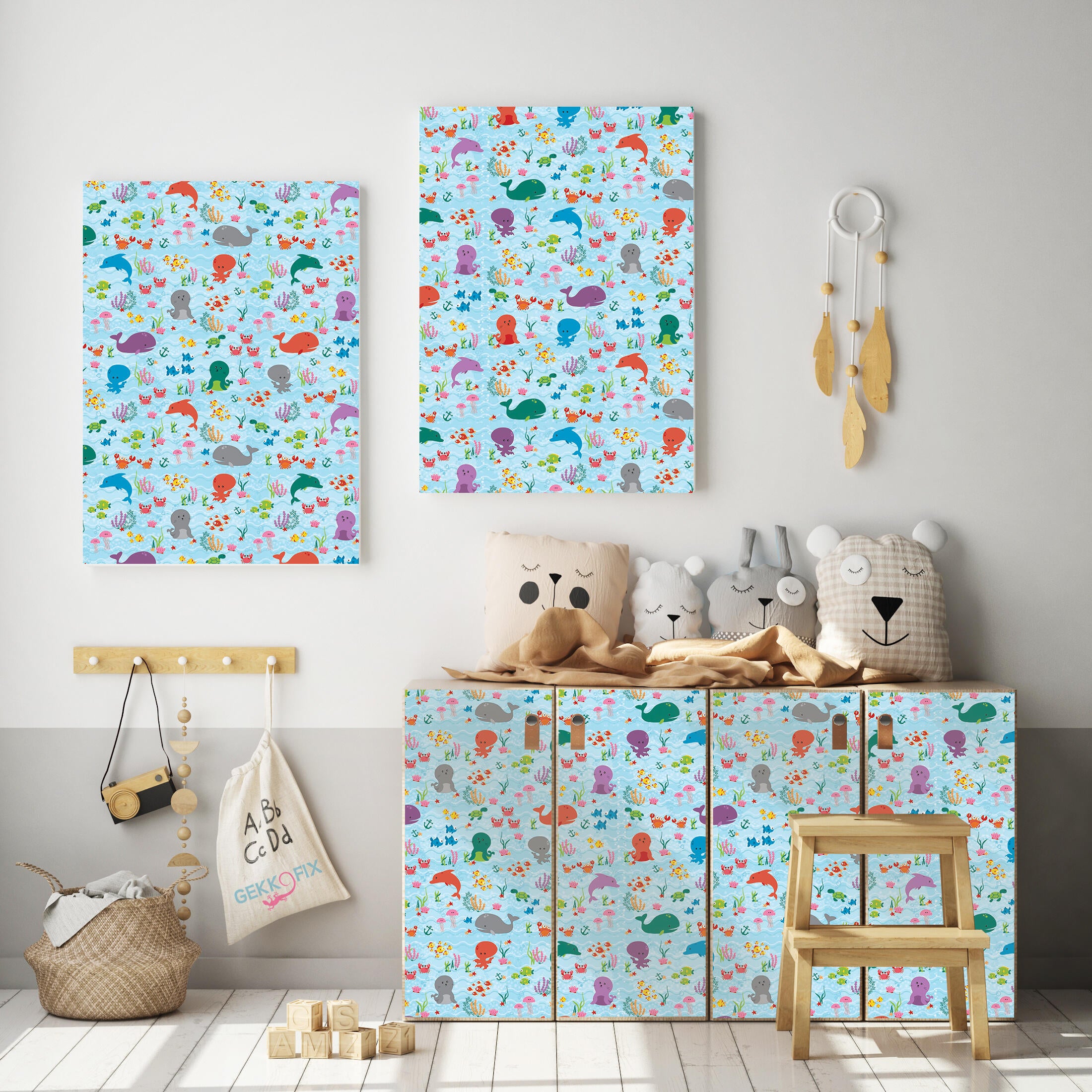 Adesivo decorativo in rotolo Stelline multicolore 45 cm x 2 m - 3