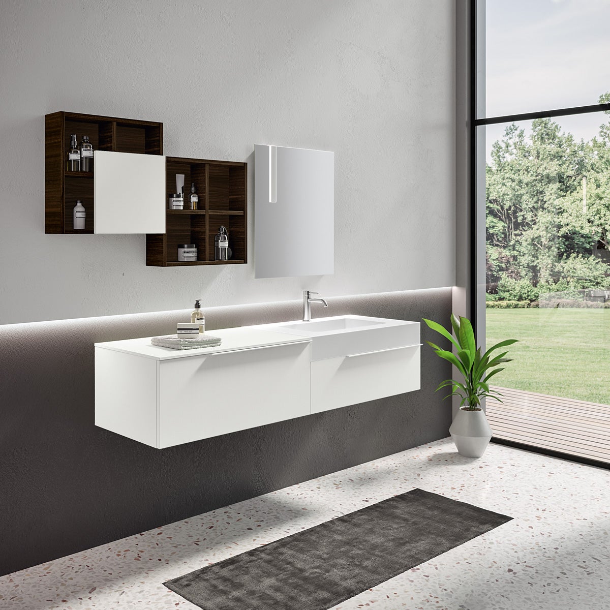 Illuminazione dello specchio del bagno con riflettori - 2