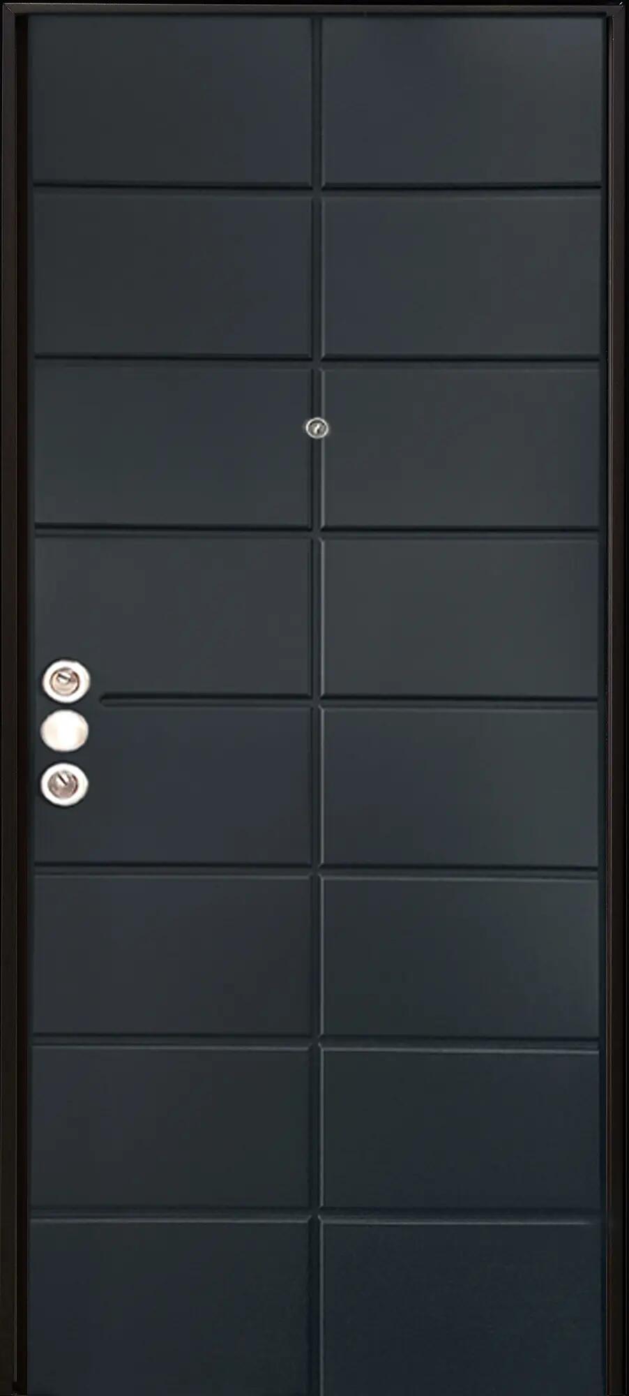 Porta blindata MASTER Hi-Secur L 80 x H 210 cm antracite/bianco apertura destra - 3