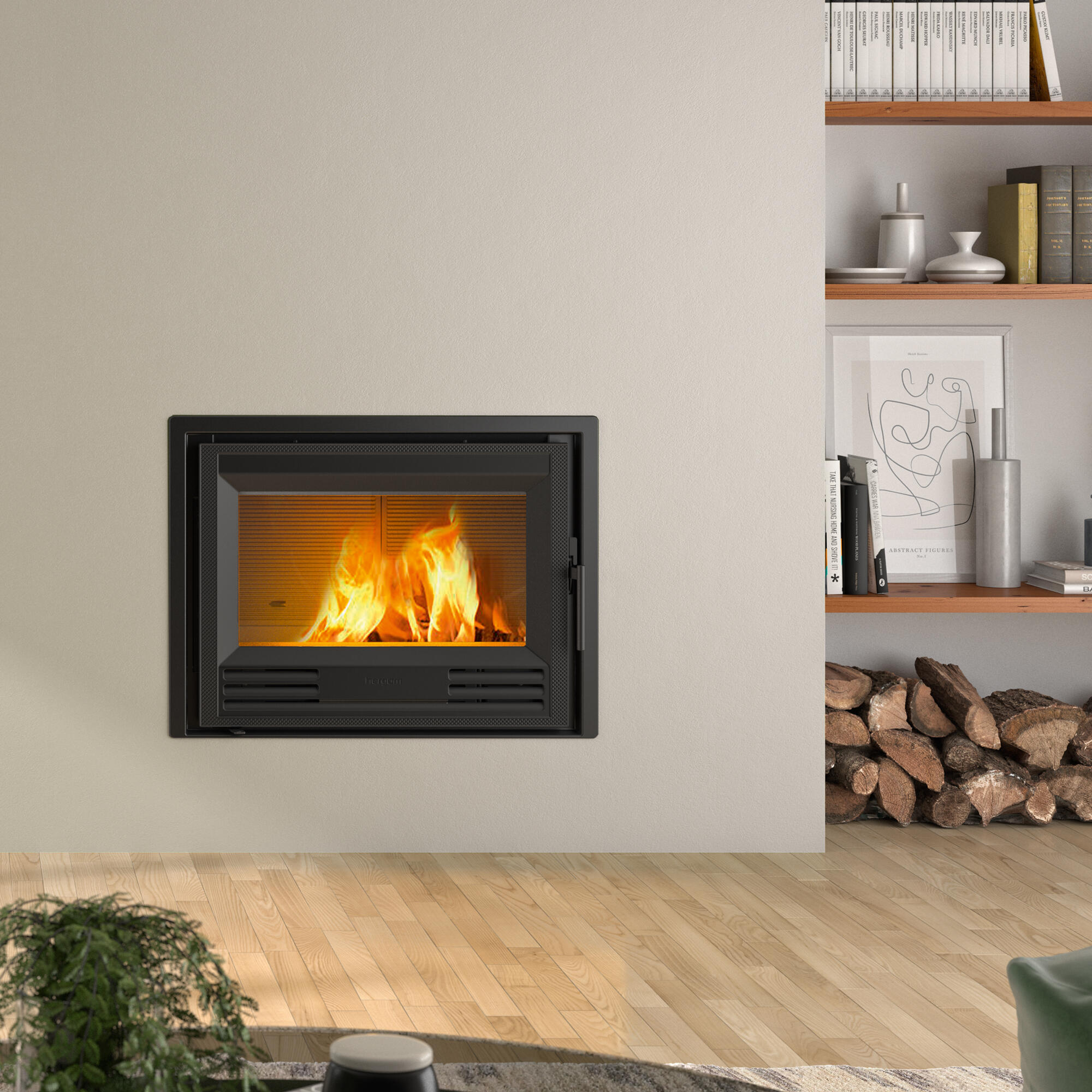 Insert de leña hergom c.3/70 8 kw