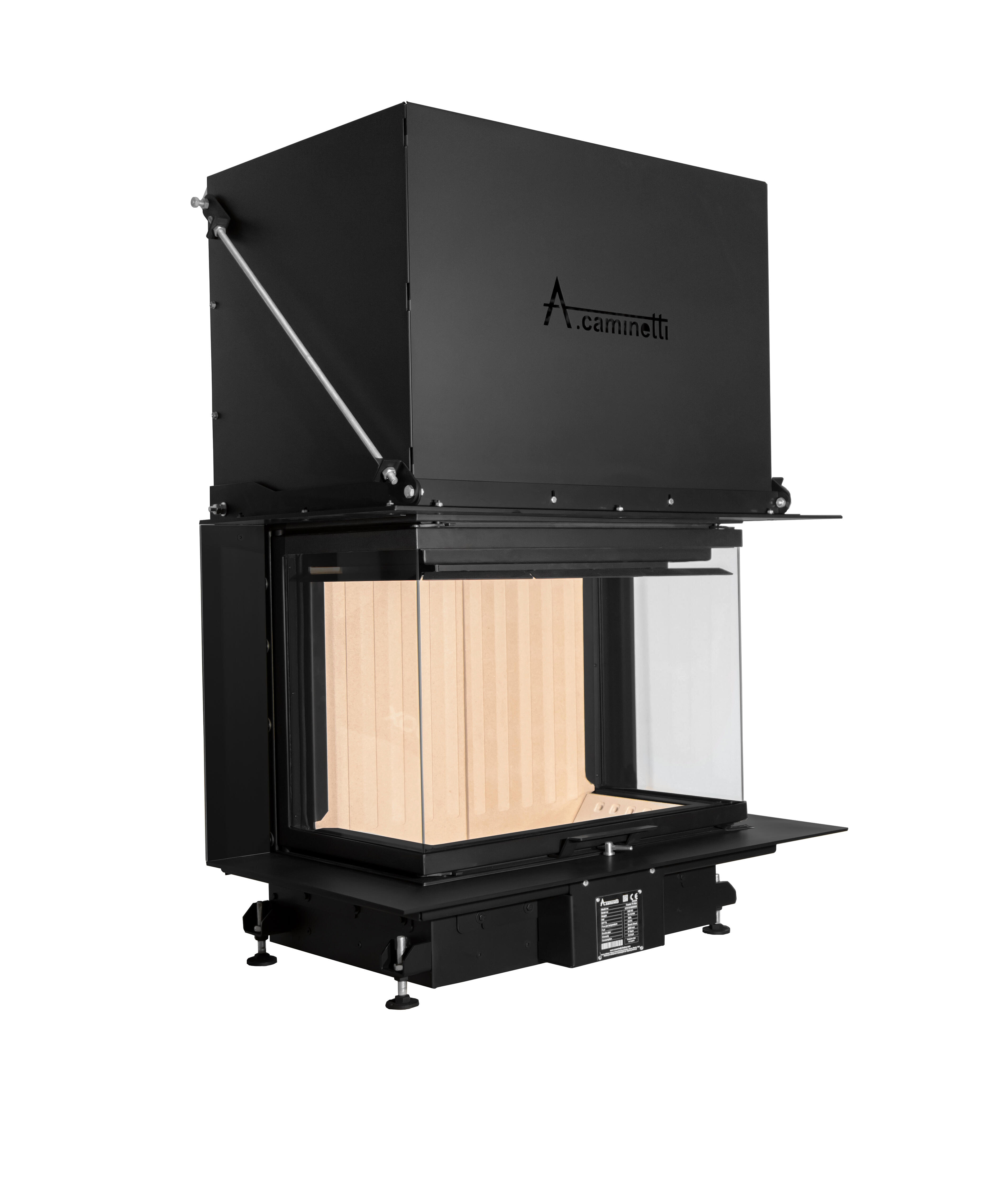 Hogar de leña caminetti crystal 80 max 14 kw