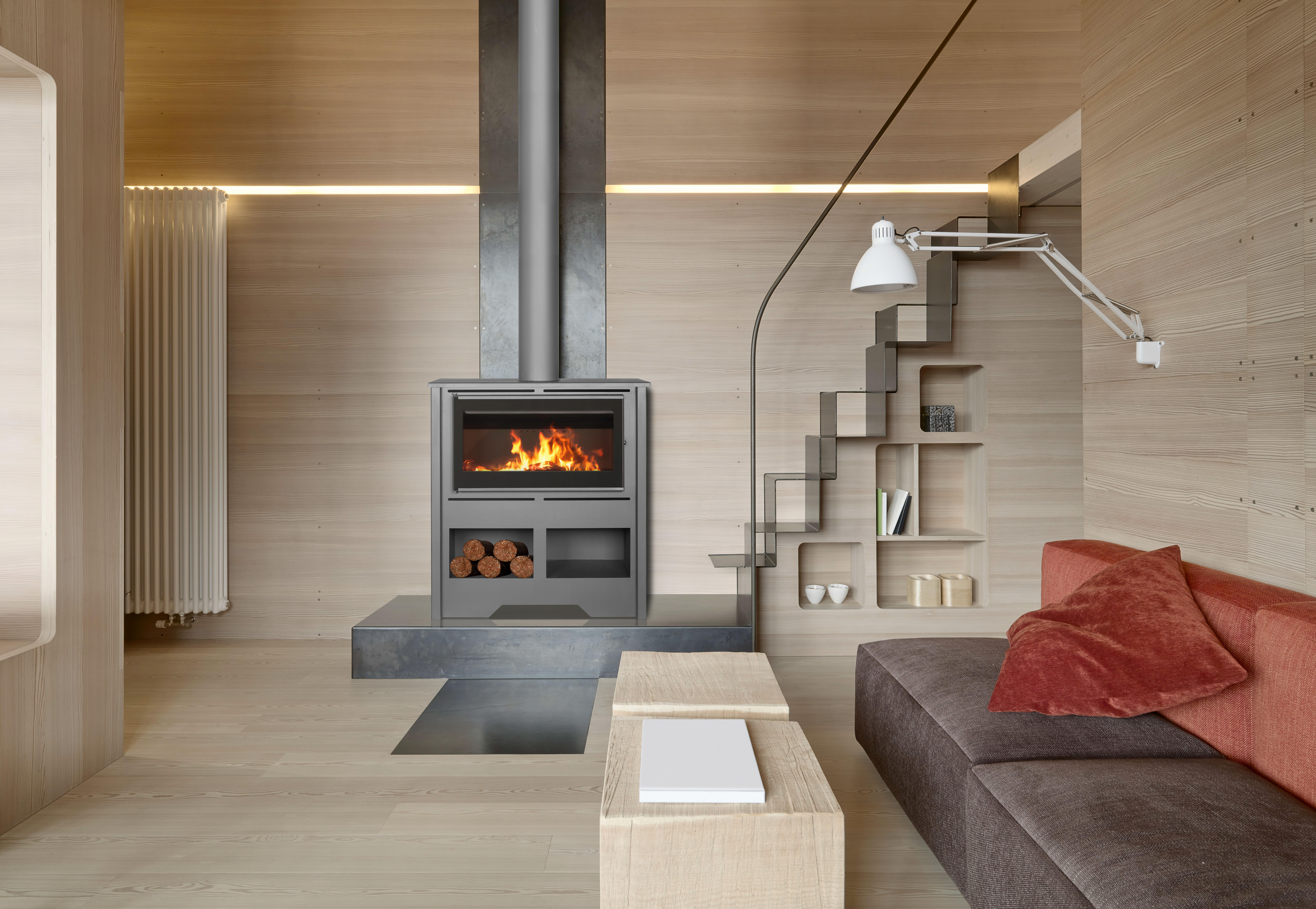 Estufa de leña con horno ventilada joyma eclipse 10 kw