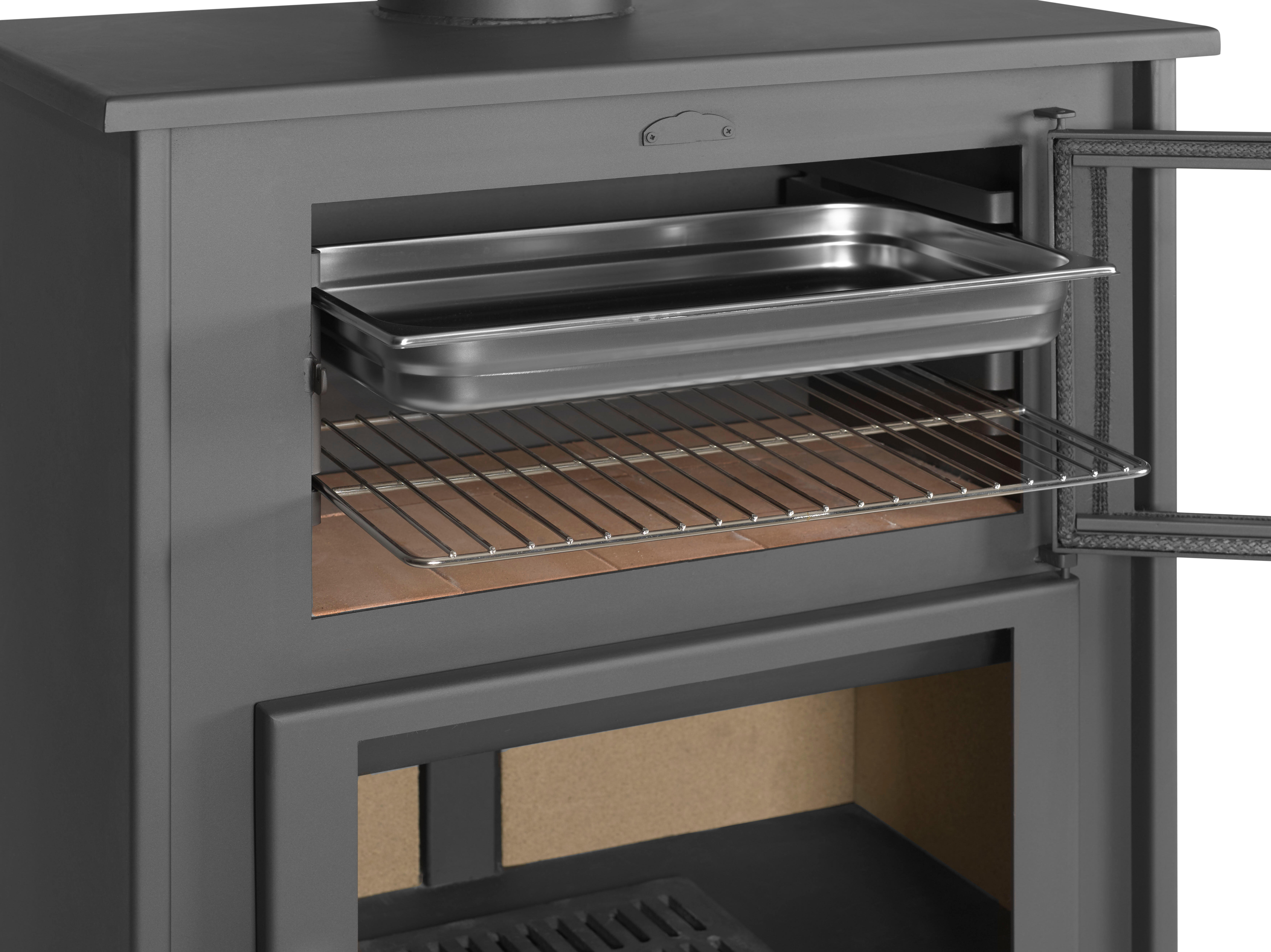 Estufa de leña con horno JOYMA Atlanta 14,5 kw - 6