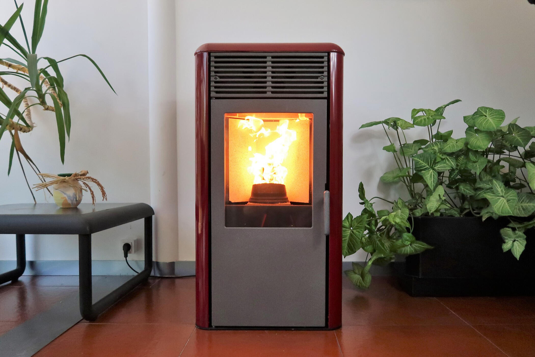 Estufa de pellets INNOFIRE Chip 8 kW burdeos - 2