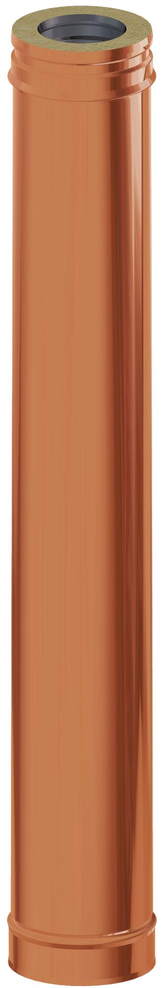 Tubo para estufa de pellet aislado dw 316l/304 940mm ø80 cobre