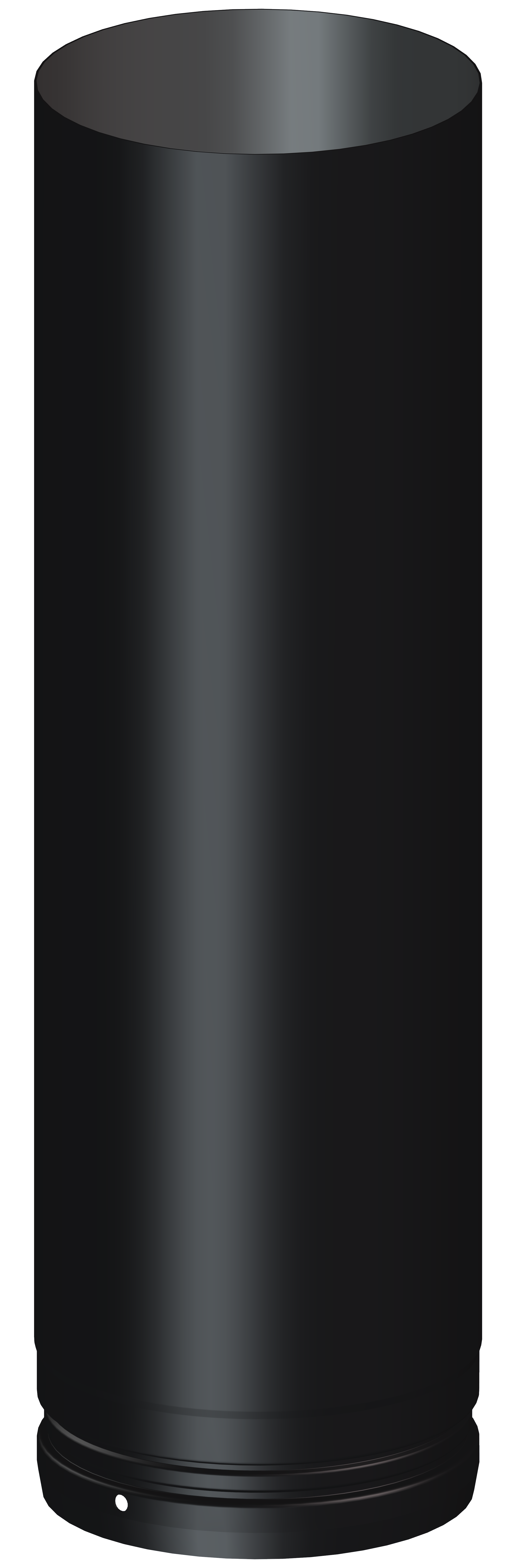 Tubo para estufa de leña deko 450mm ø125 negro
