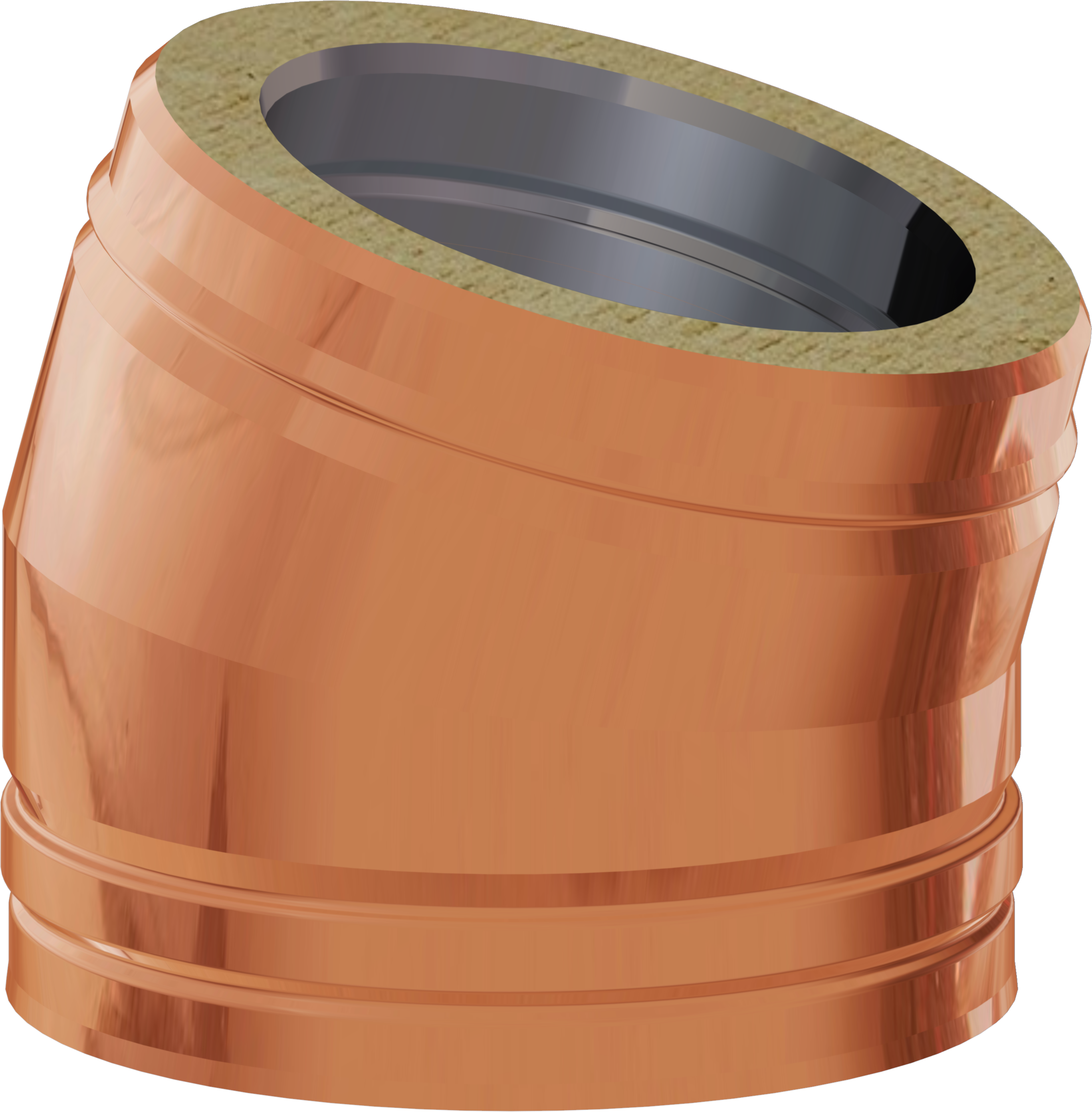 Codo 15º dn200 aisi 316l/cobre dp