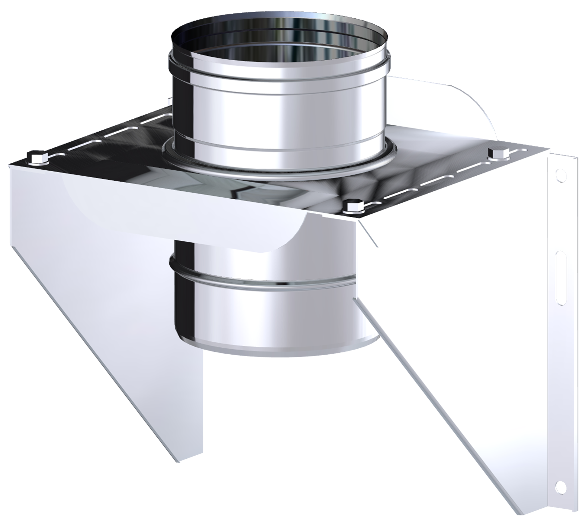 Anclaje regulable en silla con carrete inox 304 gama sw ø130 dinak