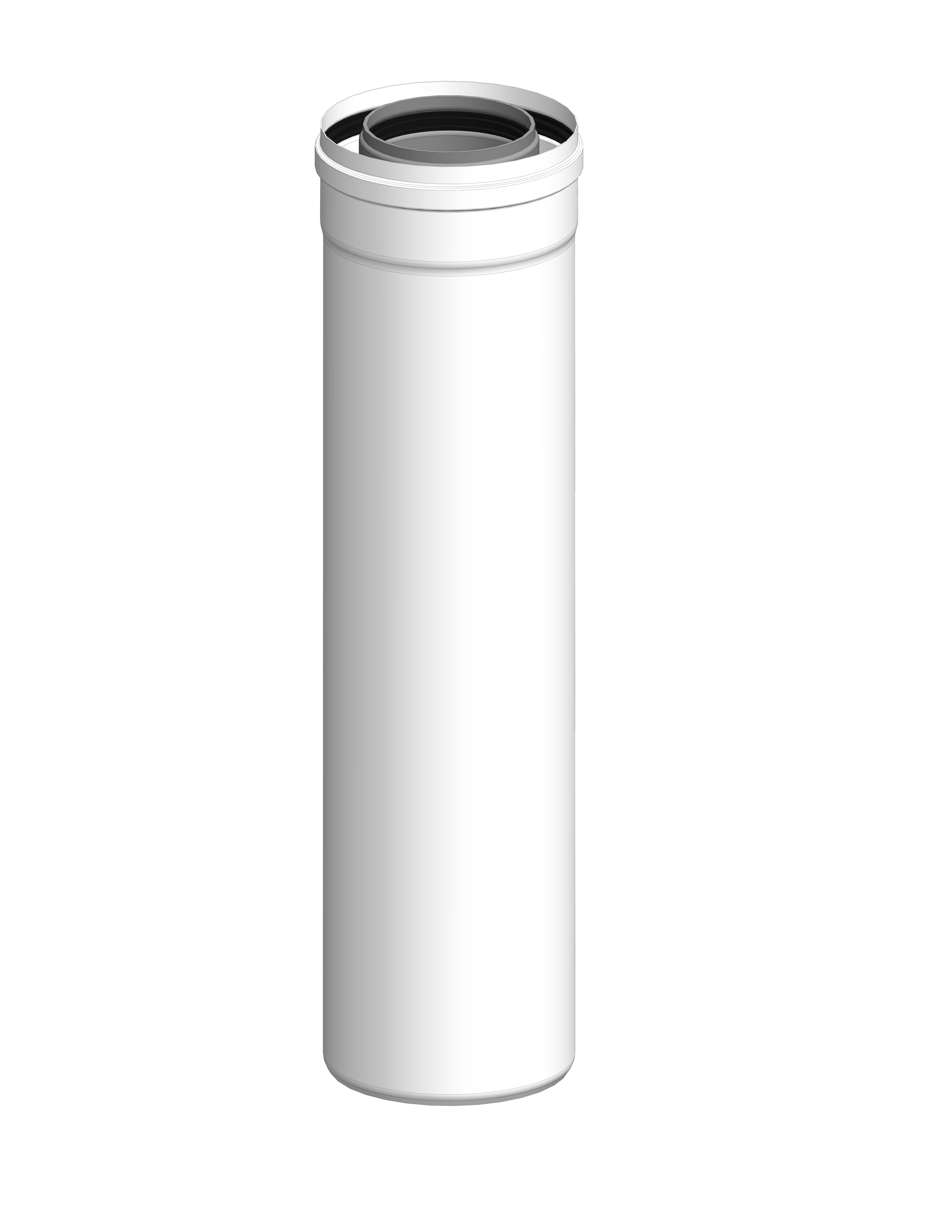 Tubo evacuación humo coaxial dinak 500mm 60/100