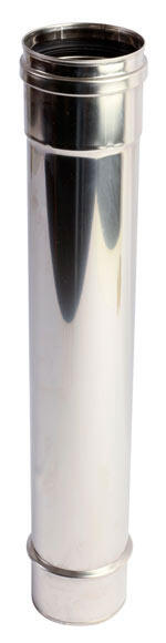 Tubo para estufa de pellet swj 316l 430mm ø100 inox
