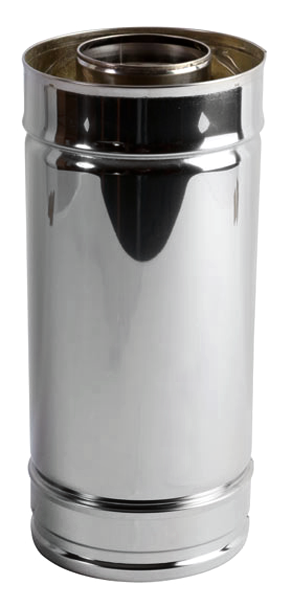 Tubo para estufa de pellet dw aislado 316l/304 270mm ø100 inox