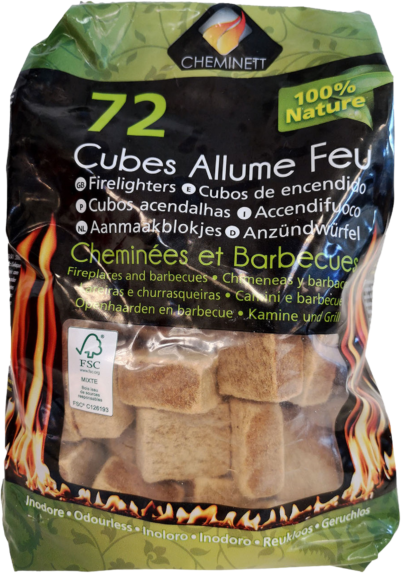 Cubos de encendido SANEAPLAST saco 72 unidades - 7