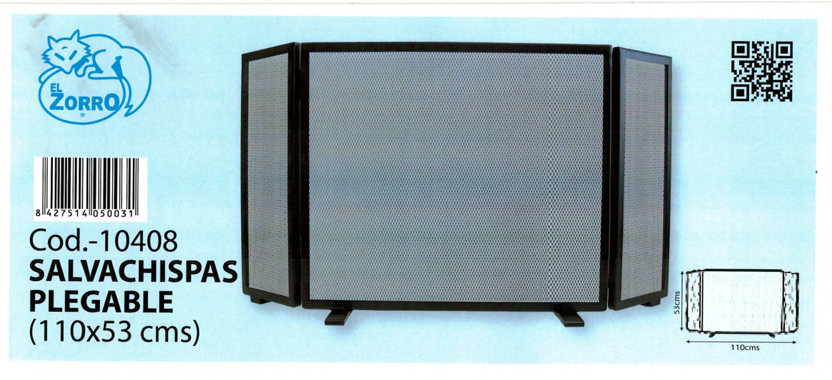 Pantalla salvachispas EL ZORRO plegable - 2