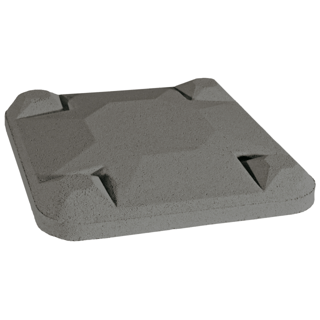 Tapa aspirador Samanta gris 30x30 cm