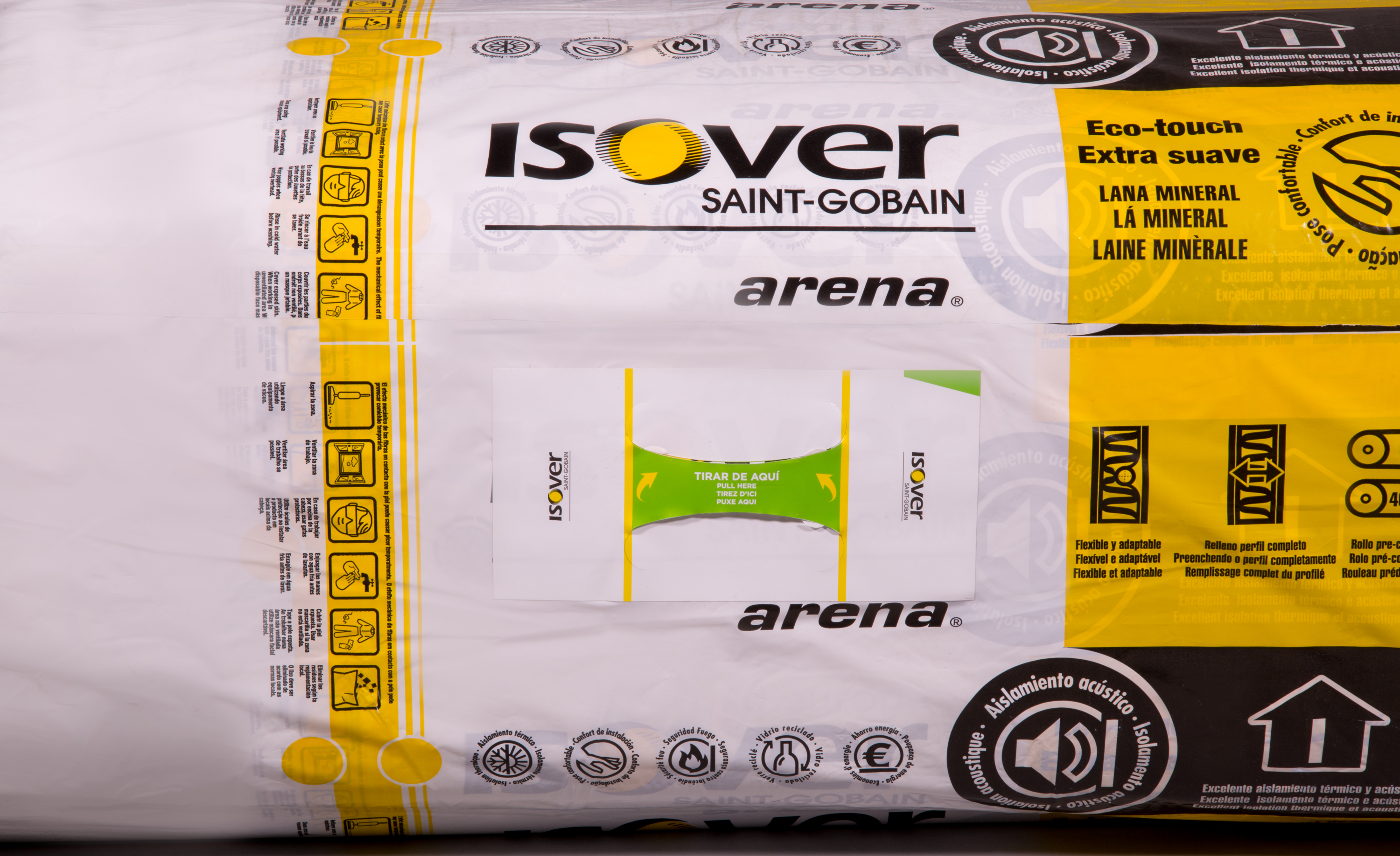 14 uds paneles Fibra de vidrio ISOVER ARENA APTA Espesor 48mm 1,35x0,6m R=1,41 - 9