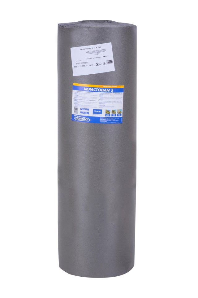 1 ud rollo Polietileno DANOSA IMPACTODAN Espesor 5mm 15x1m R=0.135