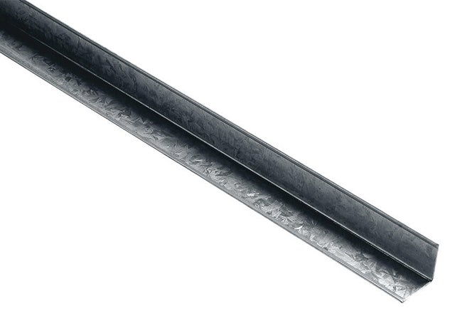 Perfil L perimetral tabiques y techos de acero de 3 m y 30 mm
