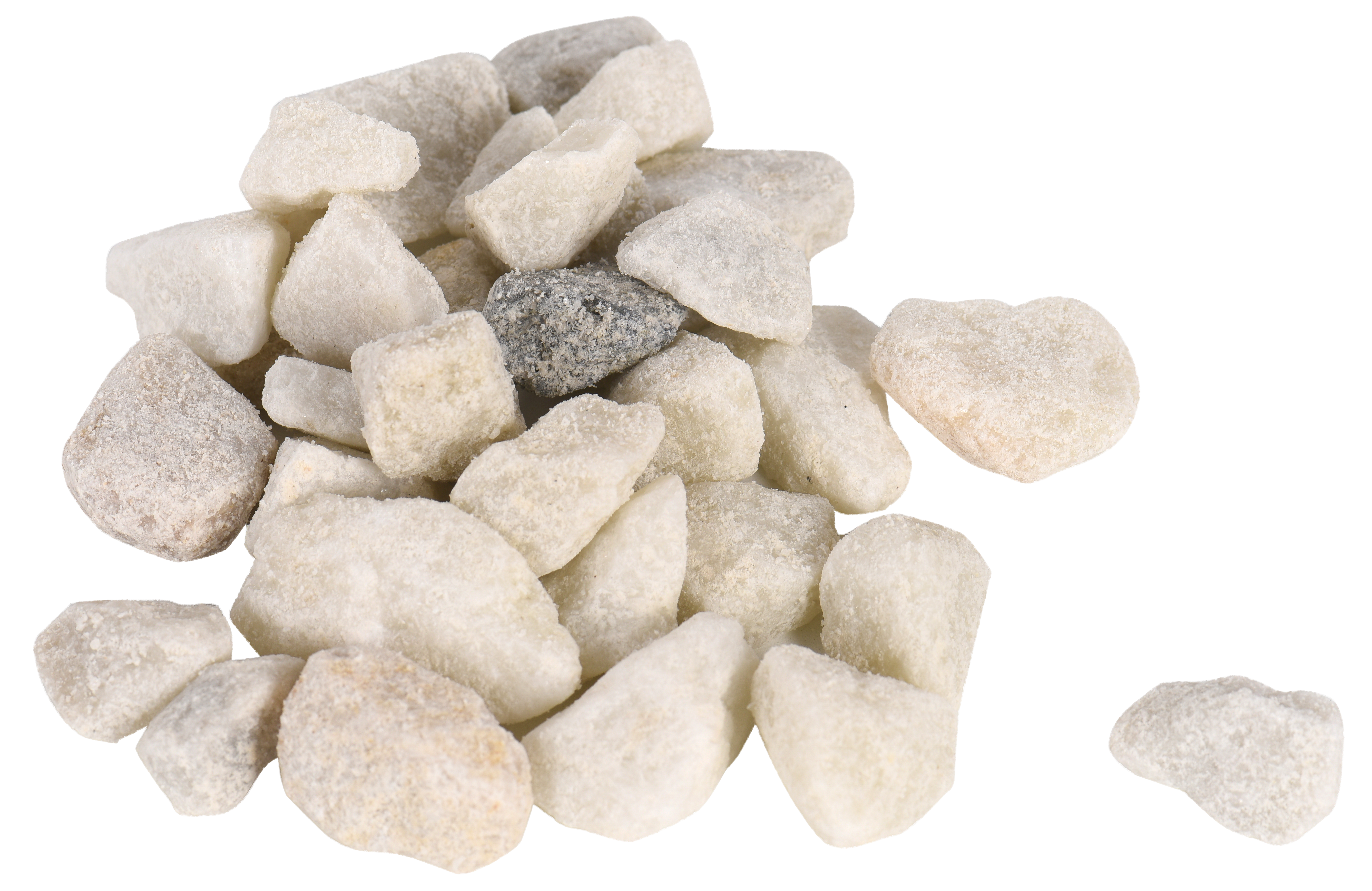 Saco de piedras calcárea triturada blancas 20 kg 12 y 18 mm - 3