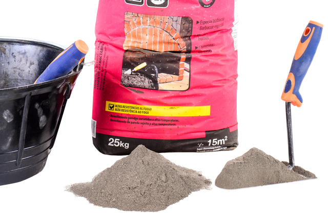 Mortero refractario AXTON 25 kg gris
