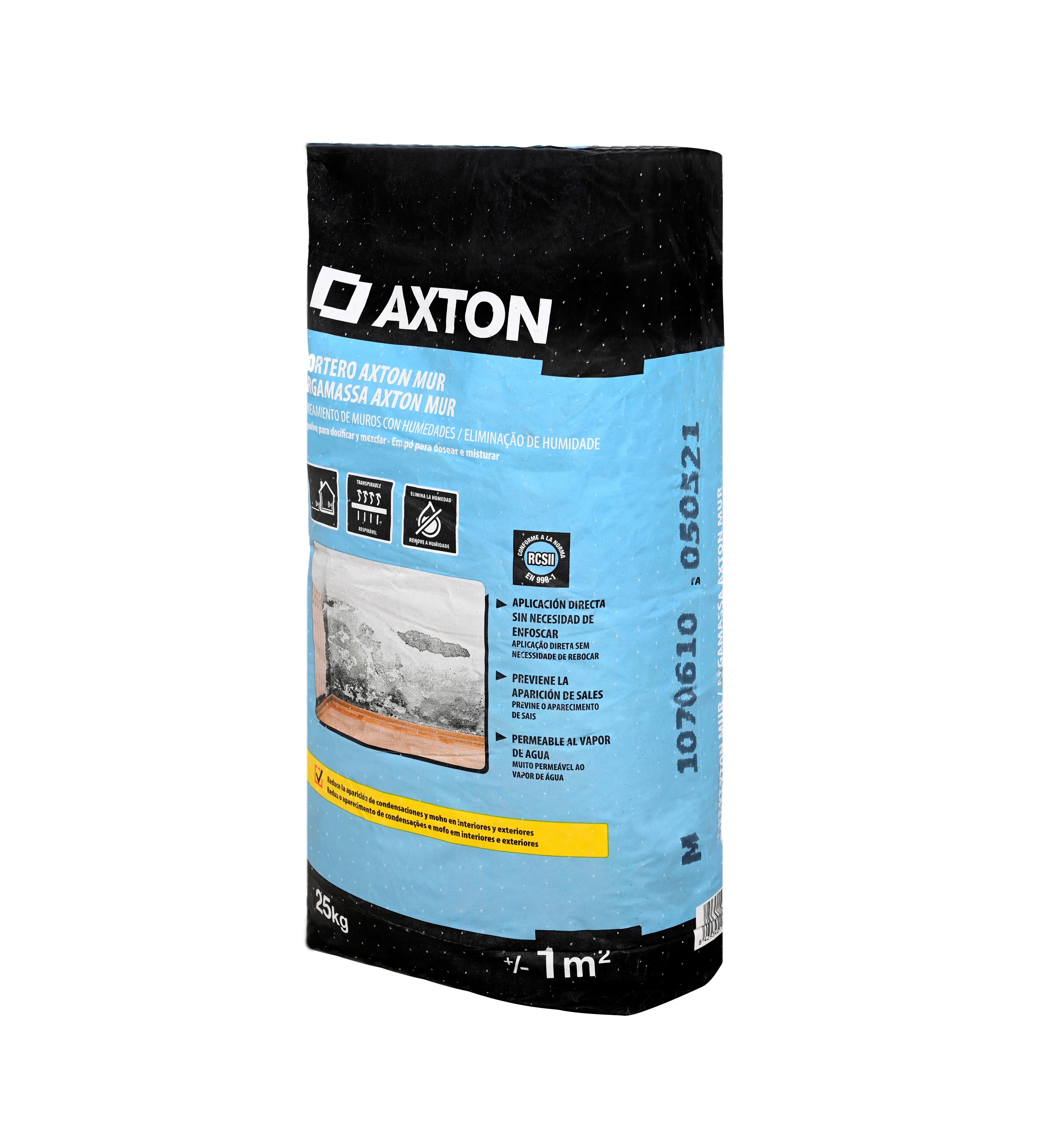 Argamassa para eliminação de humidade AXTON MUR STOP HUMIDADE 25KG - 2