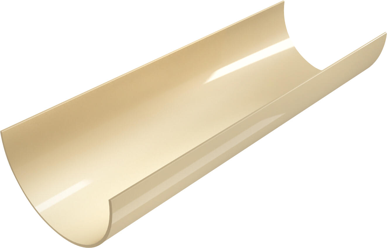 Canalón PVC redondo 120mm x 3m beige | Leroy Merlin