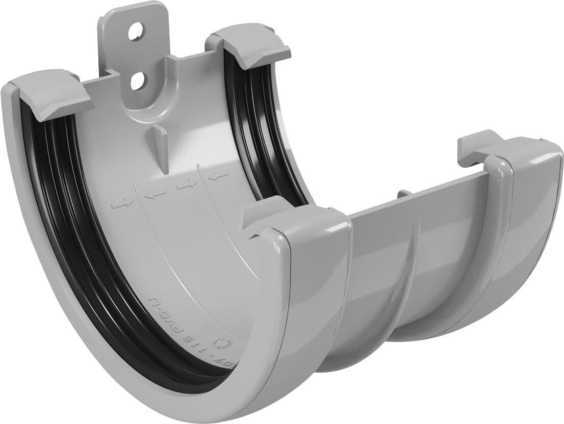 Manguito para canalón de pvc classic gris
