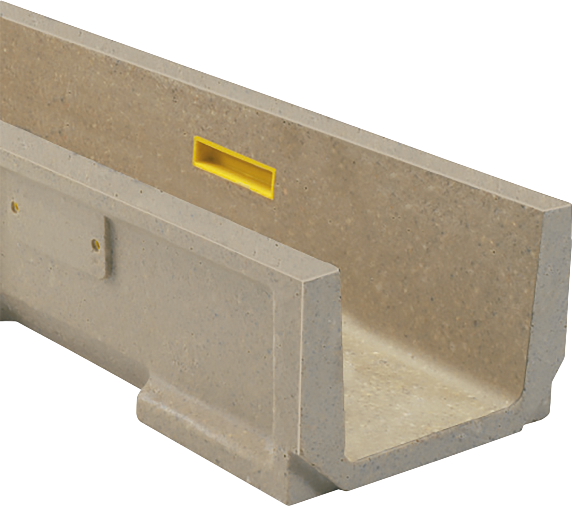 Canaleta de desagüe hormigón polímero gris 20x14 cm