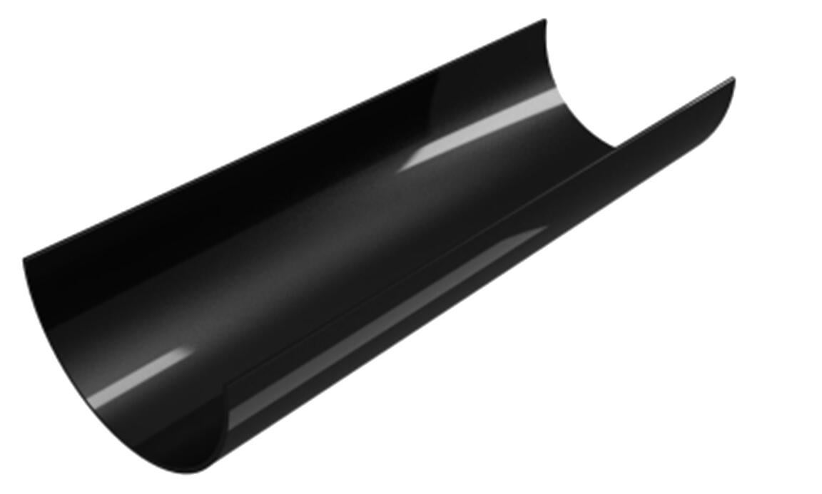 Canalón PVC redondo 120mm x 3m negro | Leroy Merlin