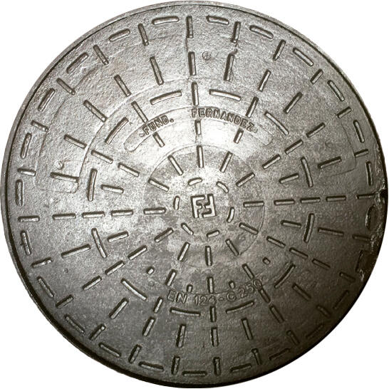 Tapa circular con marco 67.5x67.5x3.5cm