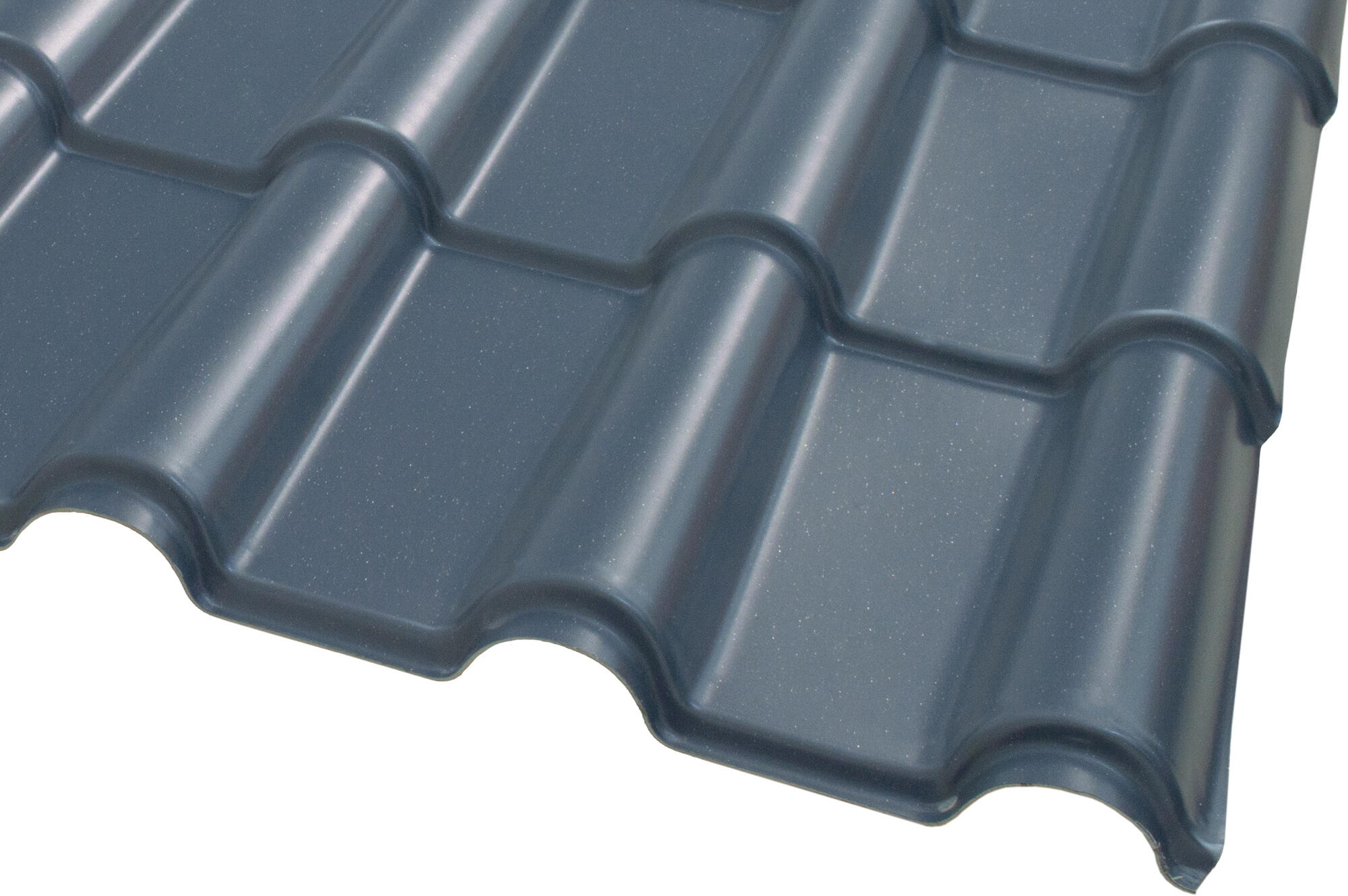 Feuille imitation tuile PVC ondulé noir l.1170 x L.1840mm RENOLIT - 8