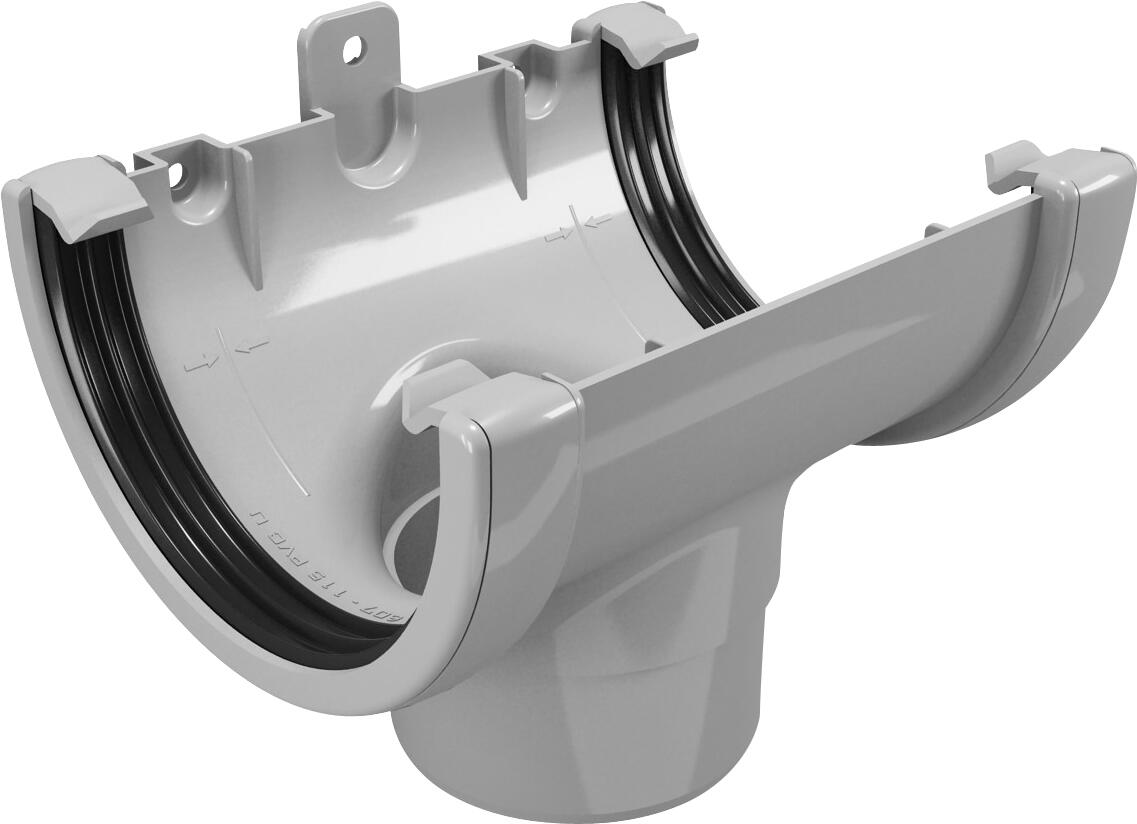 Conector central para canalón classic gris