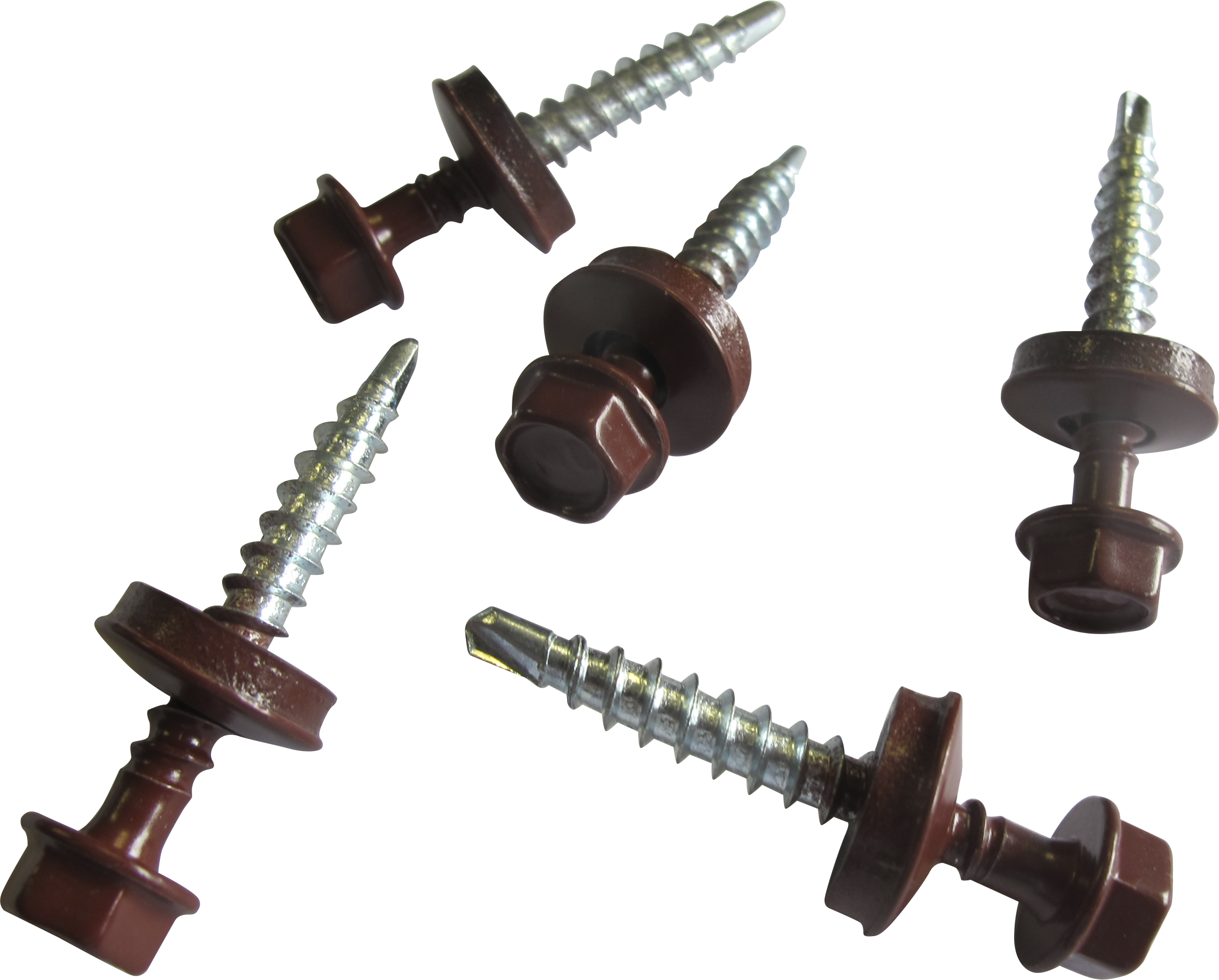 Pack de 50 tornillos autoperforante rojo 49x350 mm