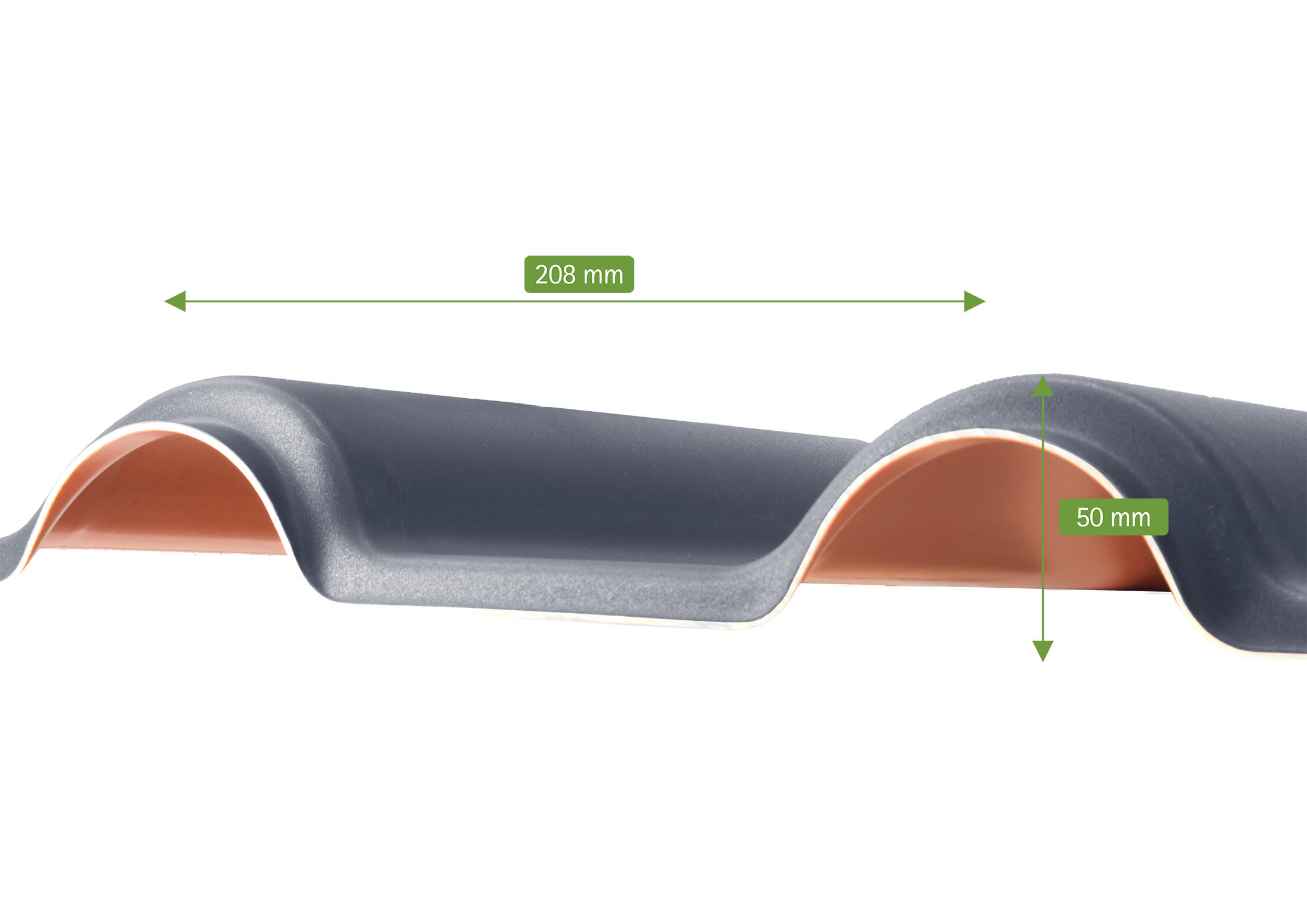 Feuille imitation tuile PVC ondulé noir l.1170 x L.1840mm RENOLIT - 3