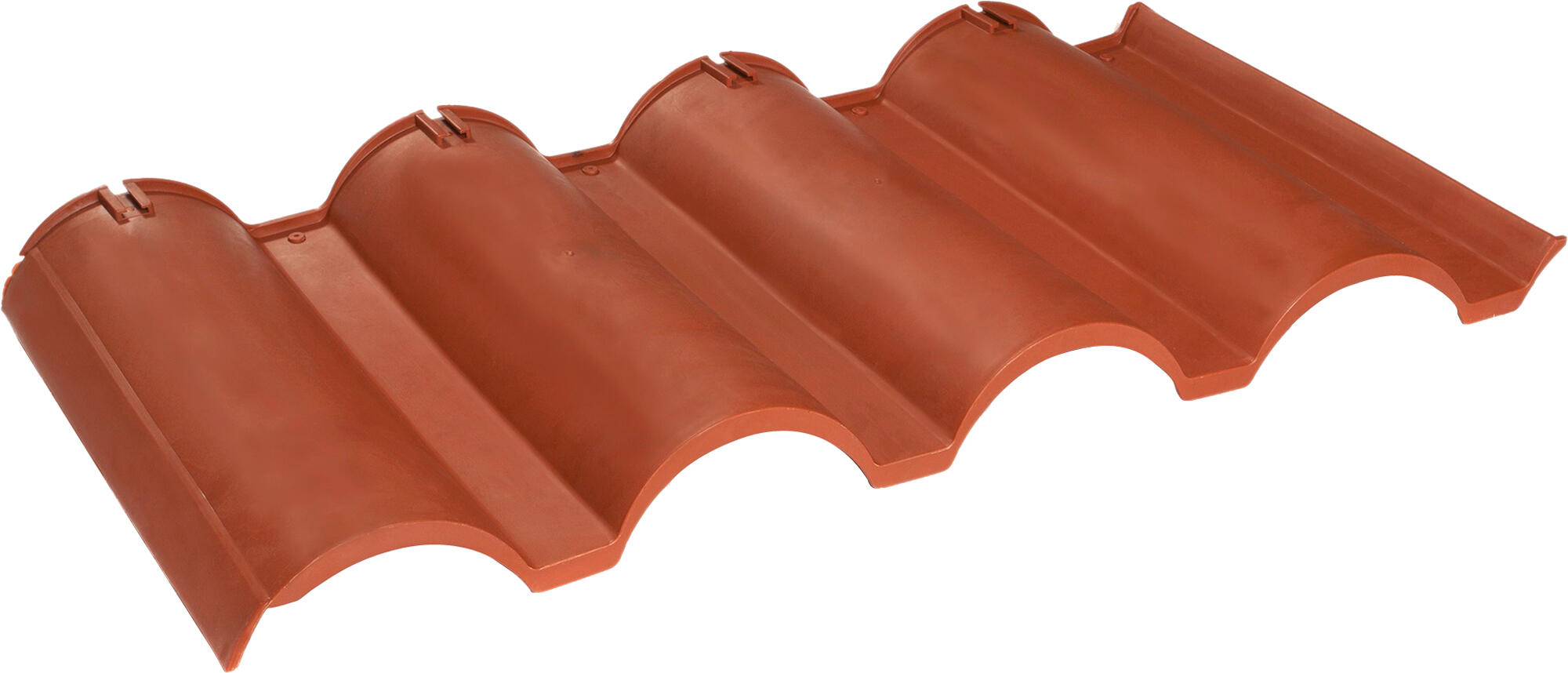 Paquete 5uds placa roofeco terracota 107 x 57 cm