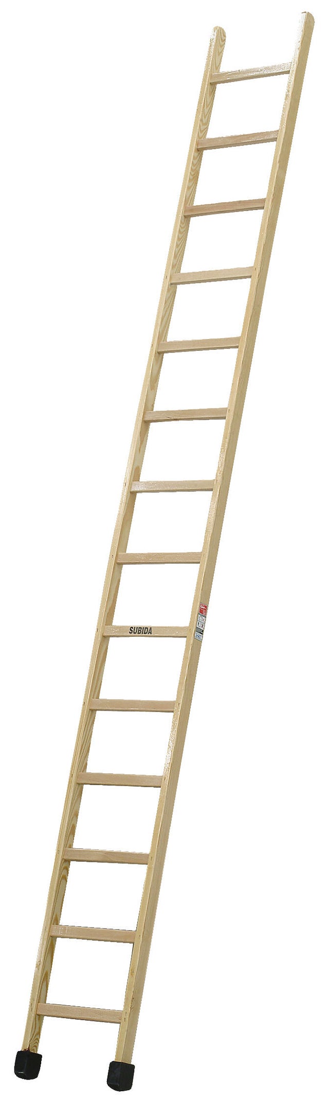 Escalera madera 14 peldaños ESCALERAS VILLAR altura máxima de trabajo 4,7 m