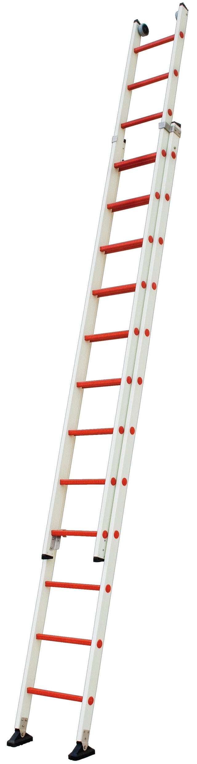 Escalera corredera fibra de vidrio 12 peldaños ESCALERAS VILLAR altura máxima de trabajo 6.80 m