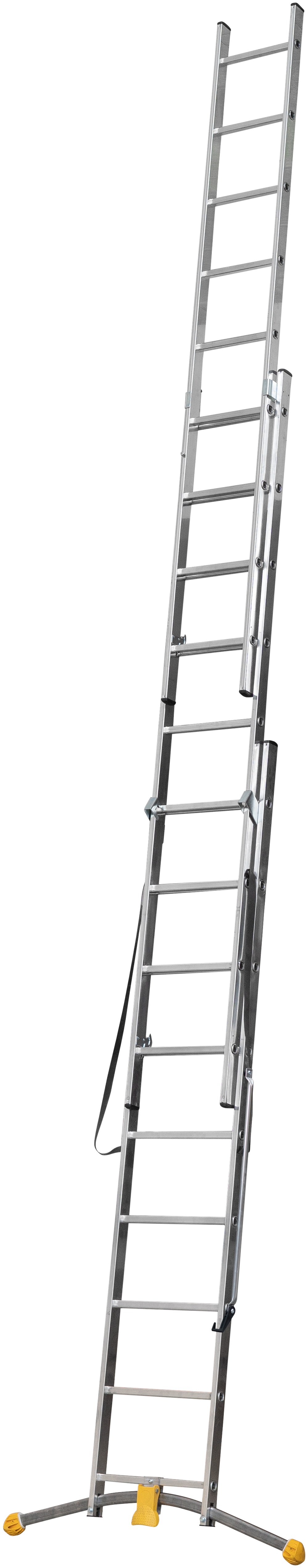 Escalera transformable aluminio 27 peldaños HAILO altura máxima de trabajo 6,31 m - 15