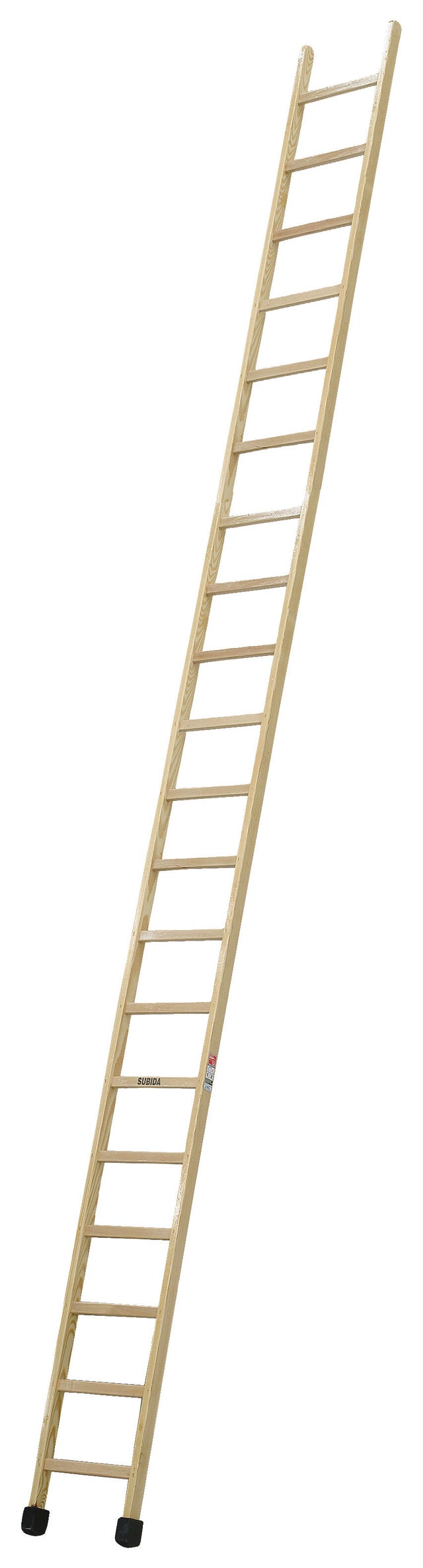 Escalera madera 20 peldaños ESCALERAS VILLAR altura máxima de trabajo 6,7 m