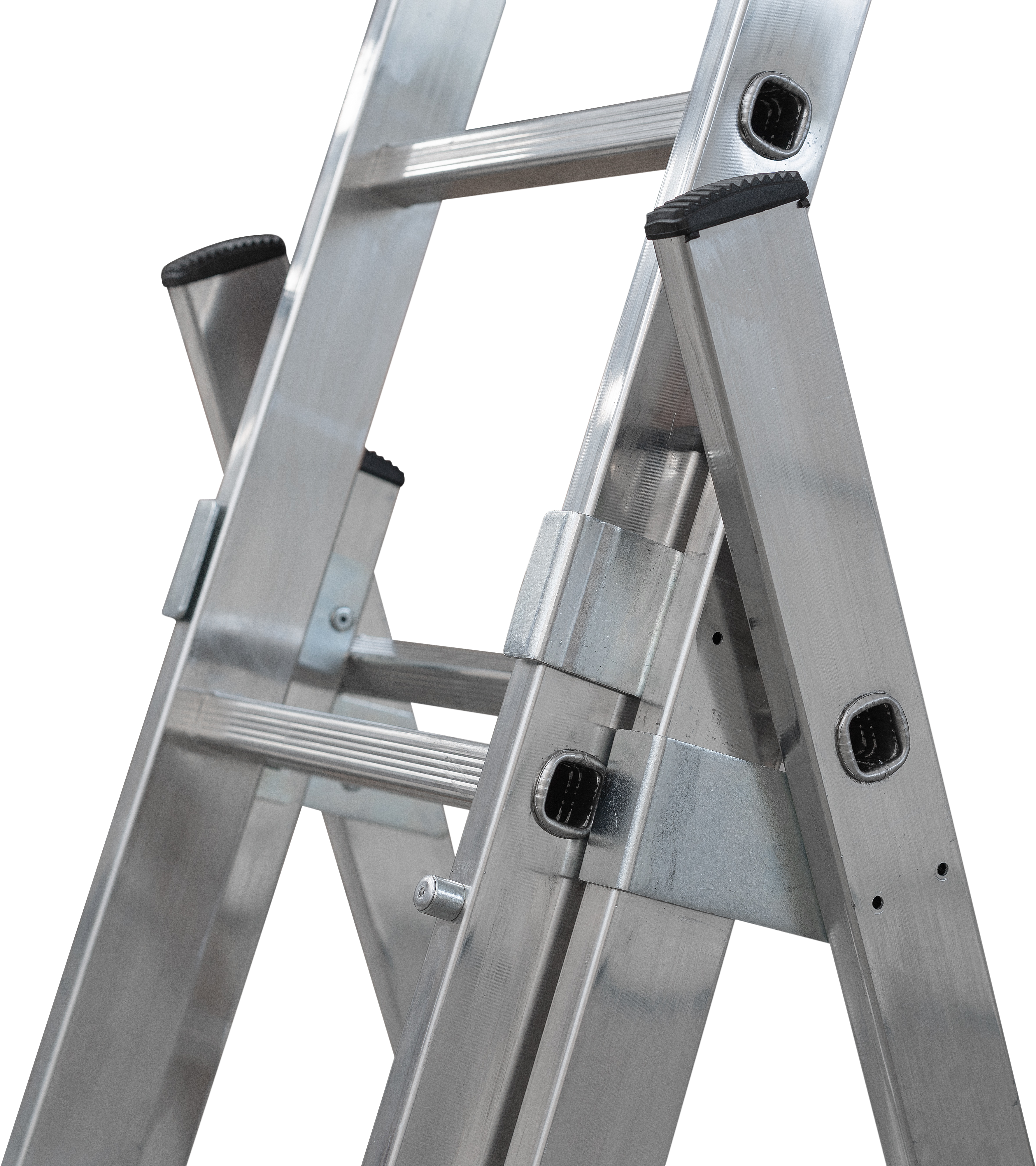 Escalera transformable aluminio 27 peldaños HAILO altura máxima de trabajo 6,31 m - 13