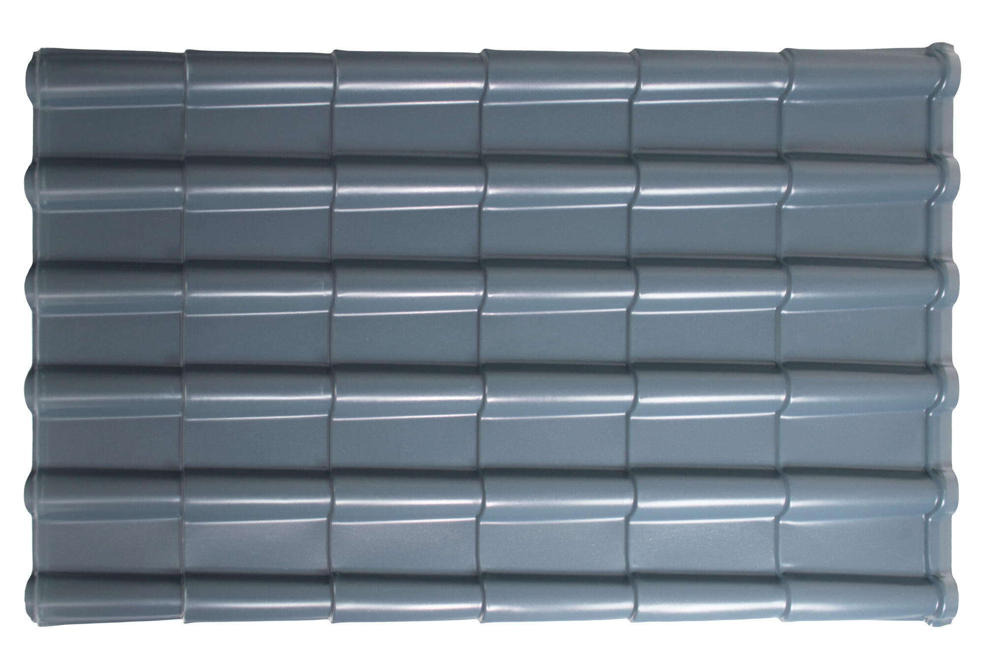 Feuille imitation tuile PVC ondulé noir l.1170 x L.1840mm RENOLIT - 5