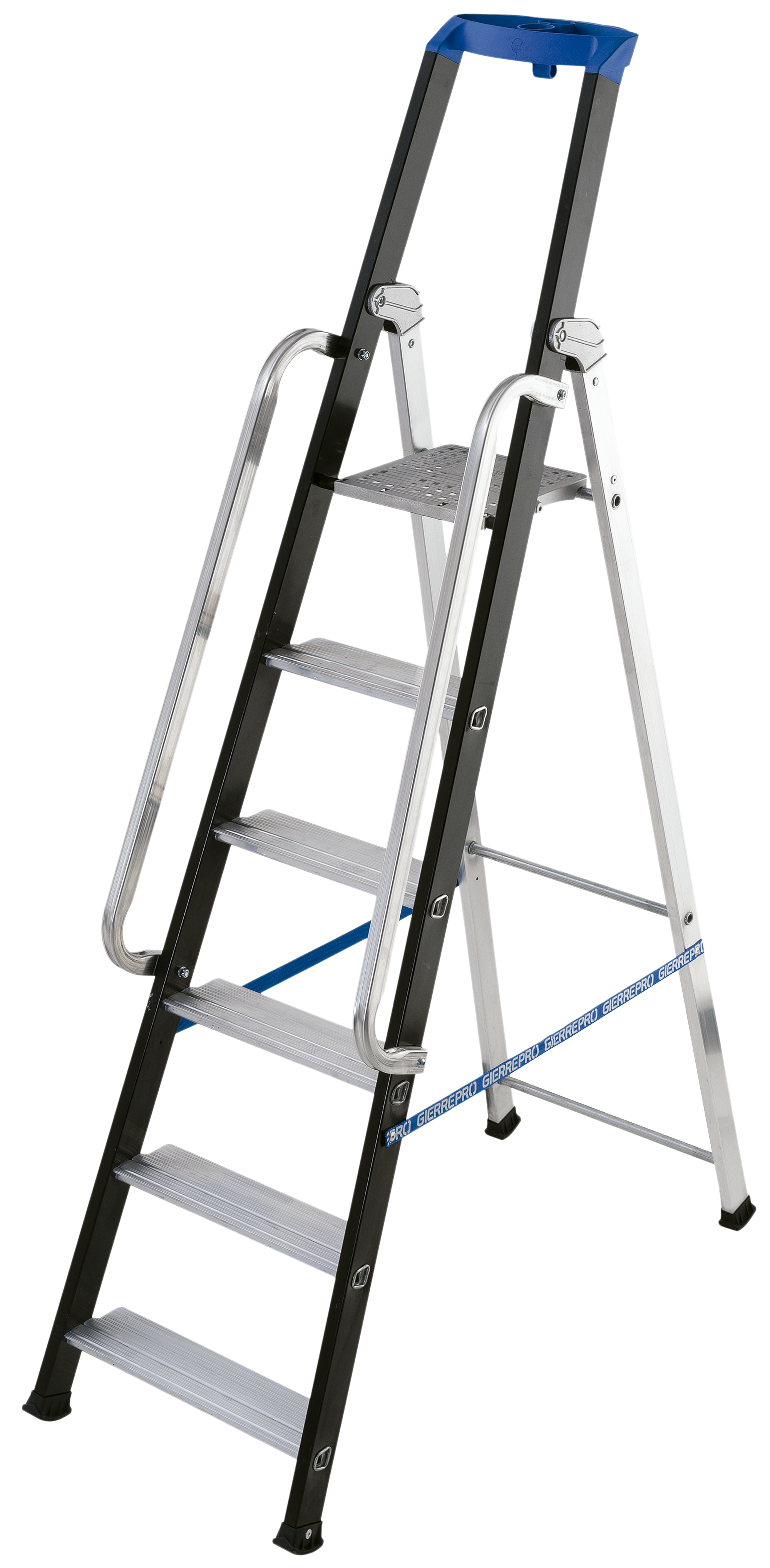 Escalera aluminio 6 peldaños 3,35 m altura máxima