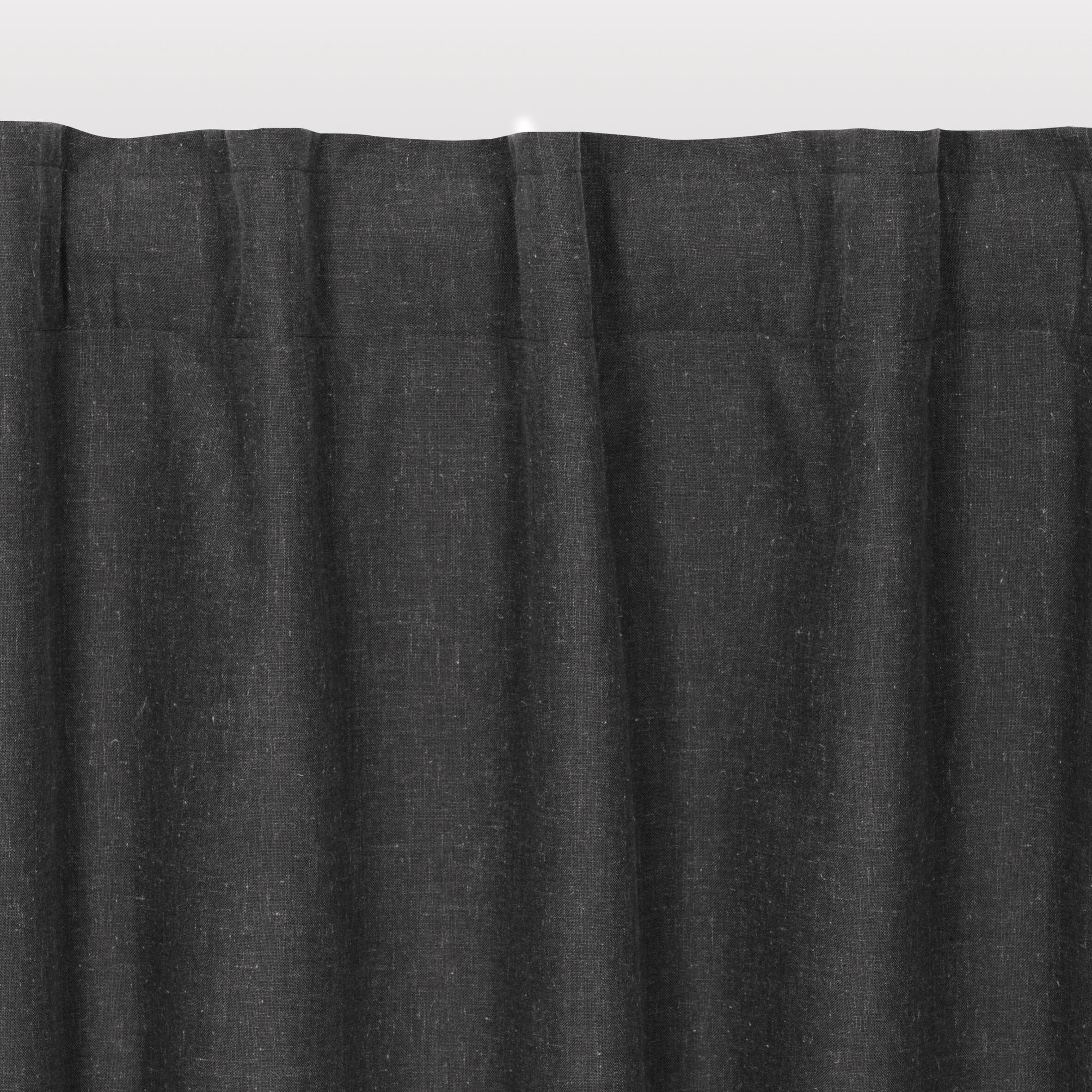 Tenda INSPIRE Liny grigio, fettuccia e passanti nascosti 200x280 cm - 3