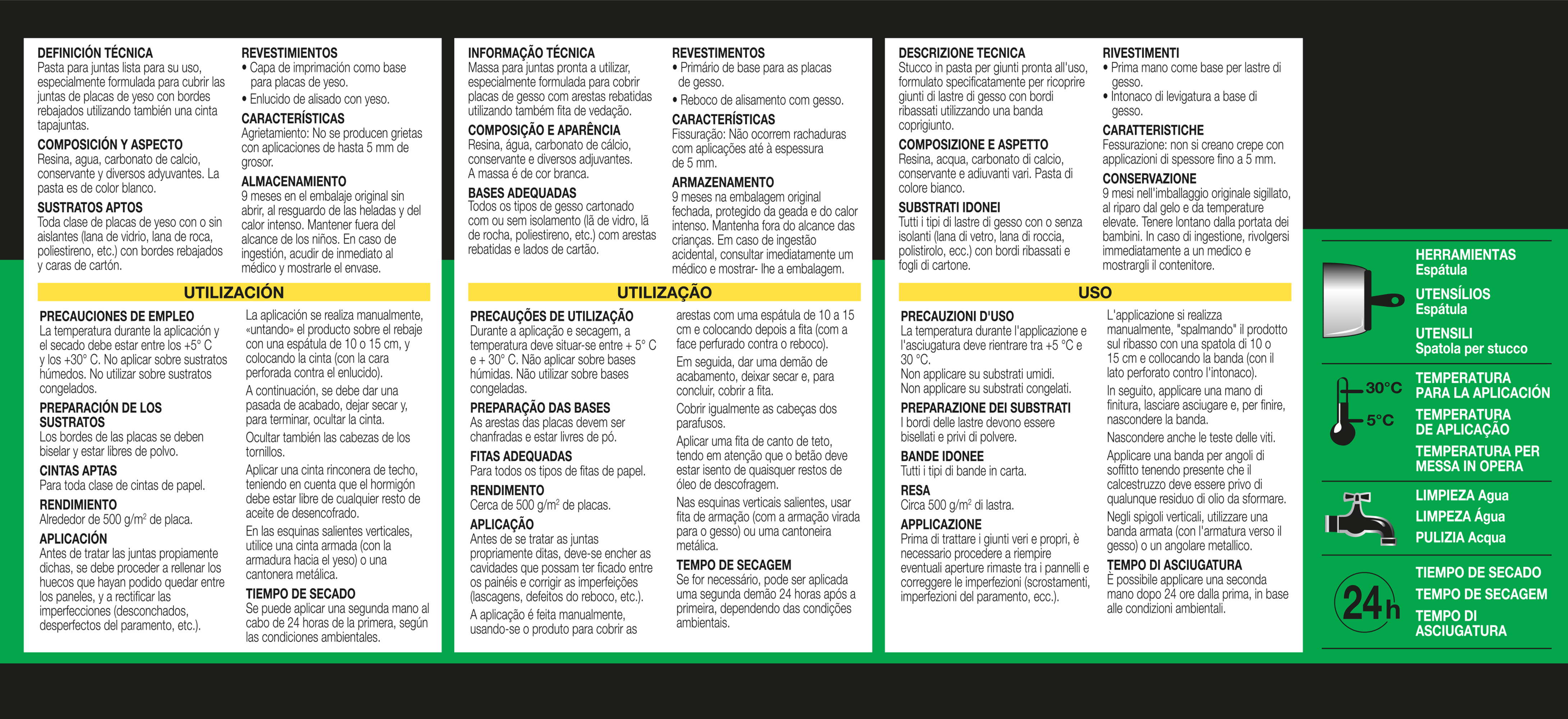 Pasta para juntas placas de yeso AXTON 7 kg - 3