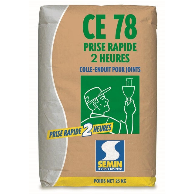 Massa em pó para juntas gesso interior 25kg Semin