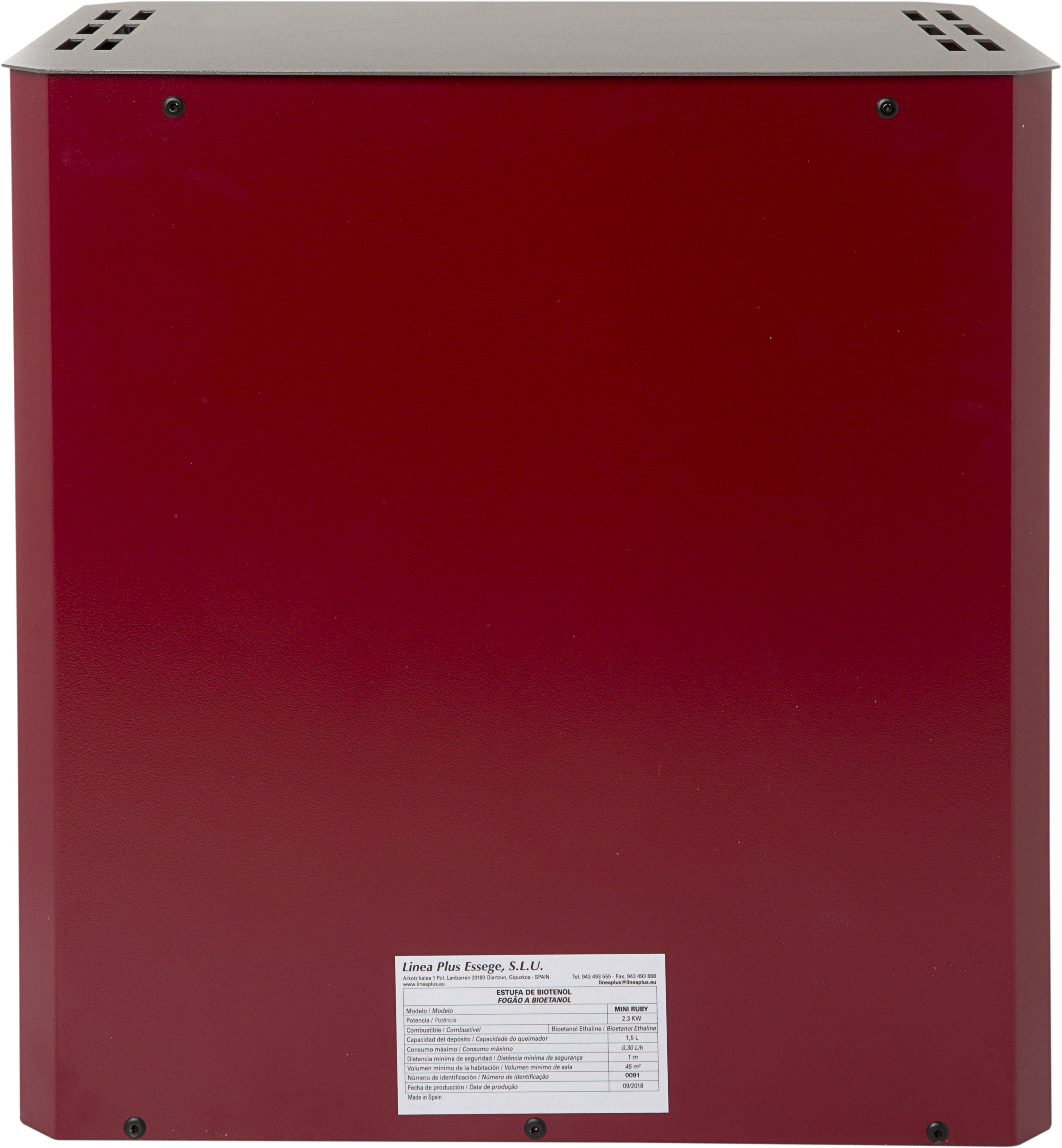 Stufa bio-alcol RUBY Mini bordeaux - 16